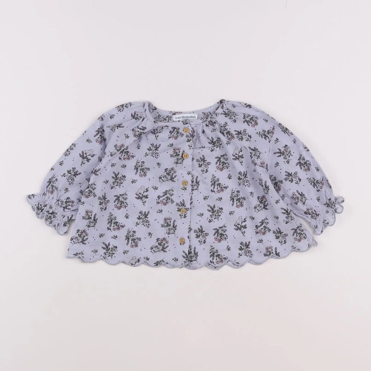 Vertbaudet - blouse bleu - 6 mois