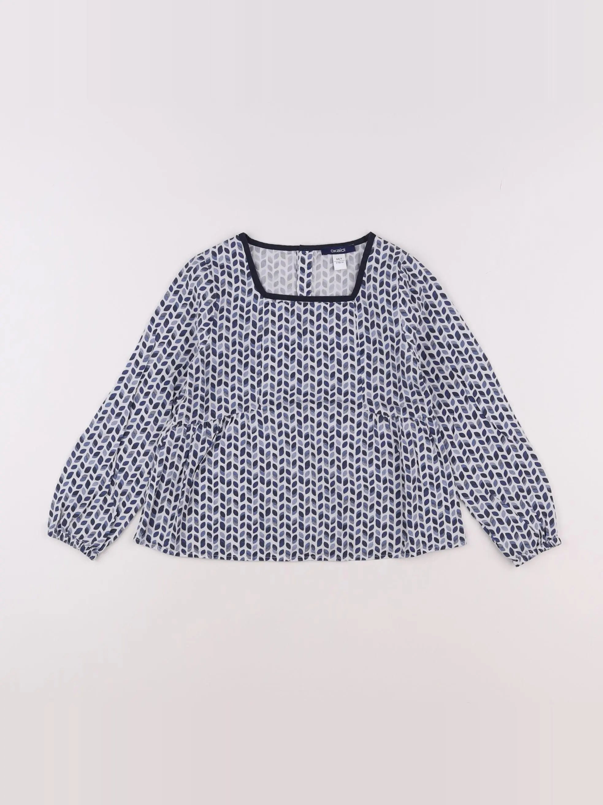Okaidi - blouse bleu - 6 ans