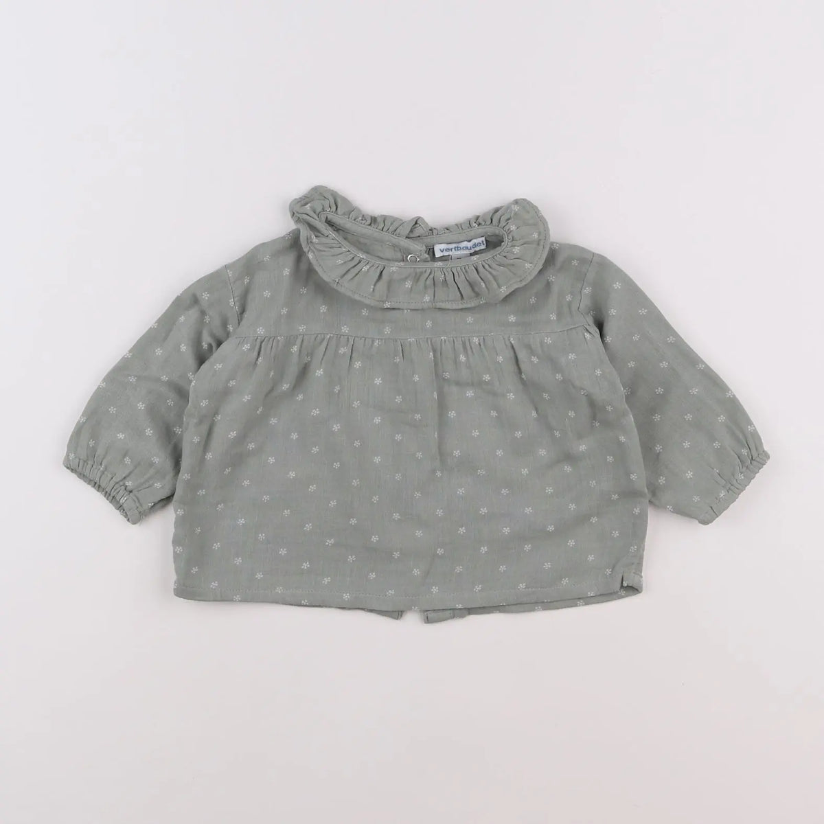 Vertbaudet - blouse vert - 6 mois