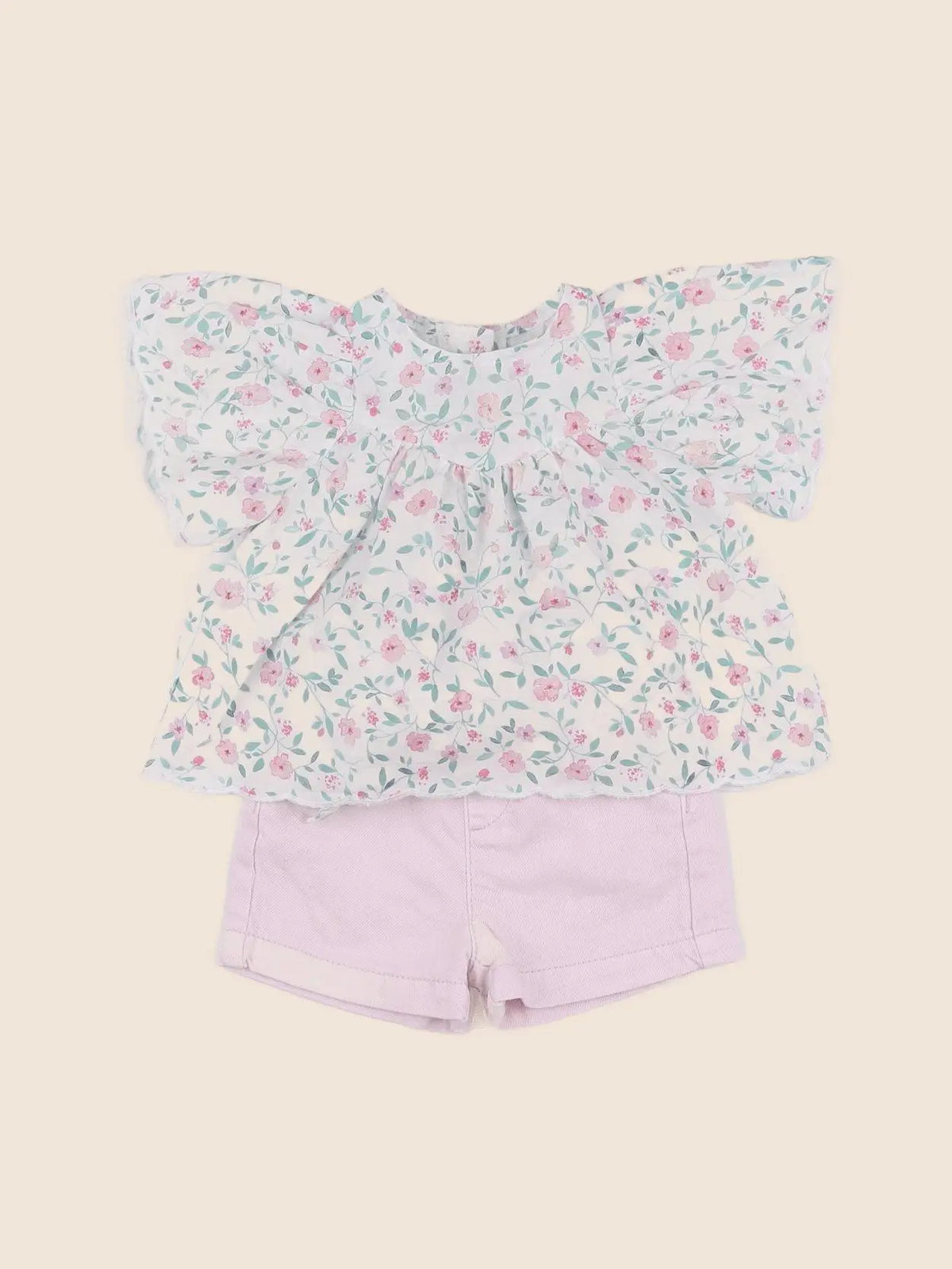 Vertbaudet - ensemble rose - 3 mois