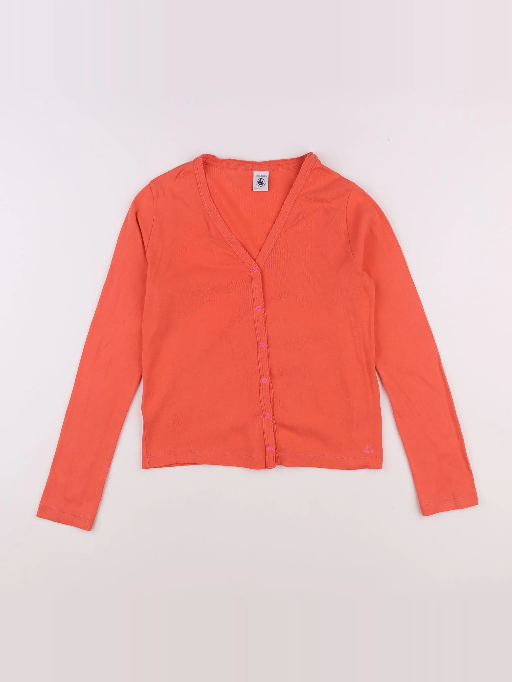 Petit Bateau - tee-shirt orange - 12 ans