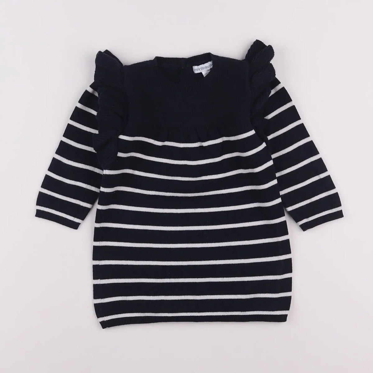 Vertbaudet - robe bleu - 12 mois