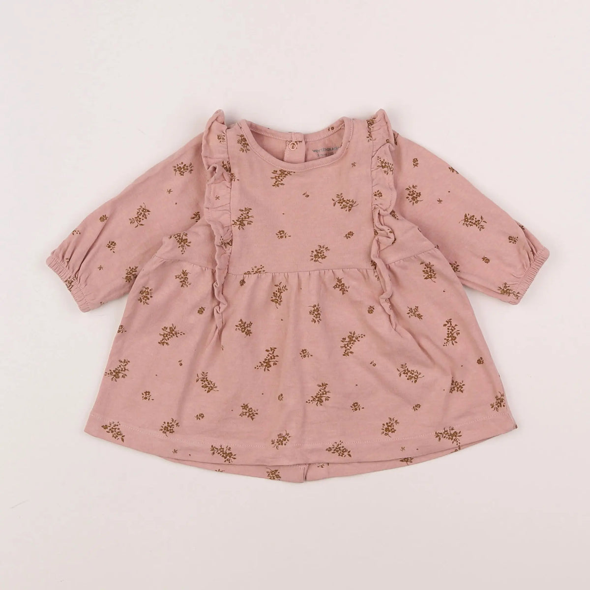 Vertbaudet - robe rose - 3 mois