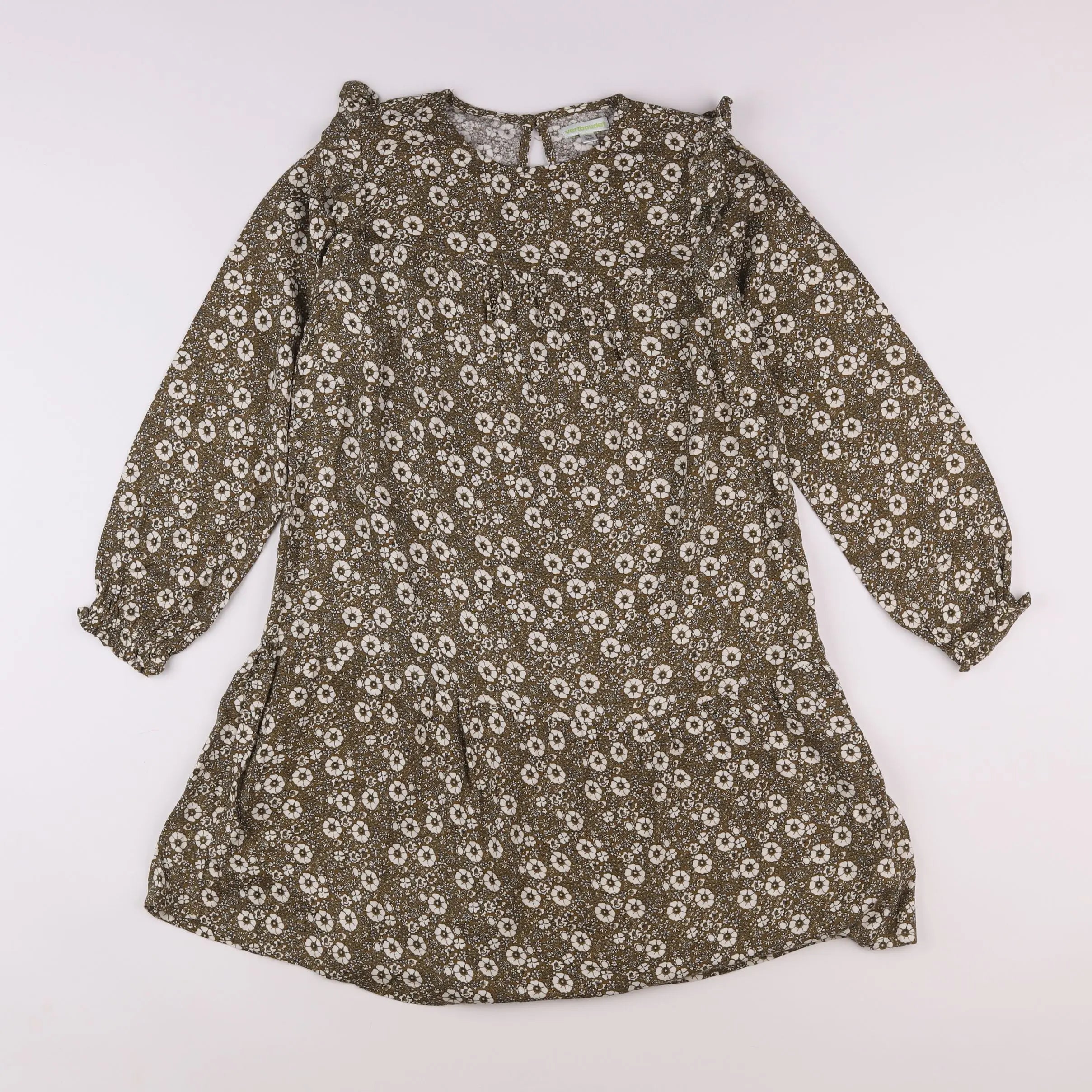 Vertbaudet - robe vert - 10 ans