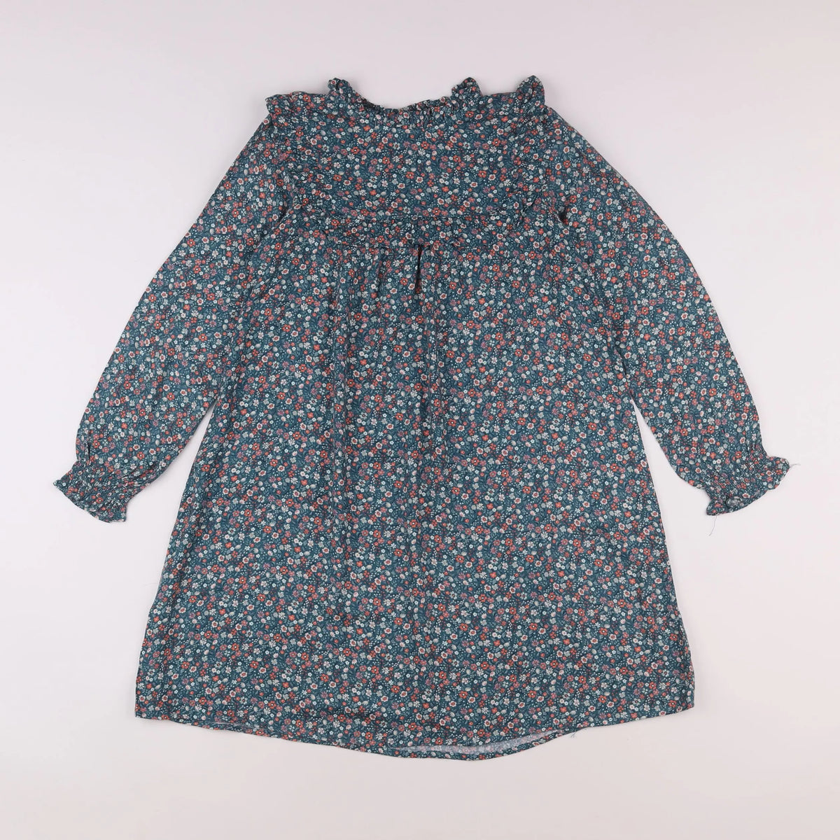 Vertbaudet - robe bleu - 10 ans