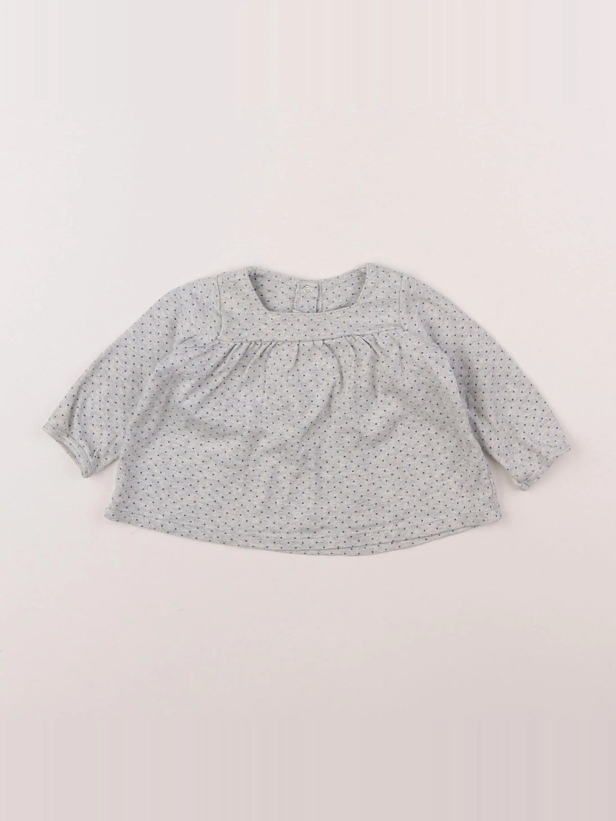 Petit Bateau - tee-shirt gris - 6 mois