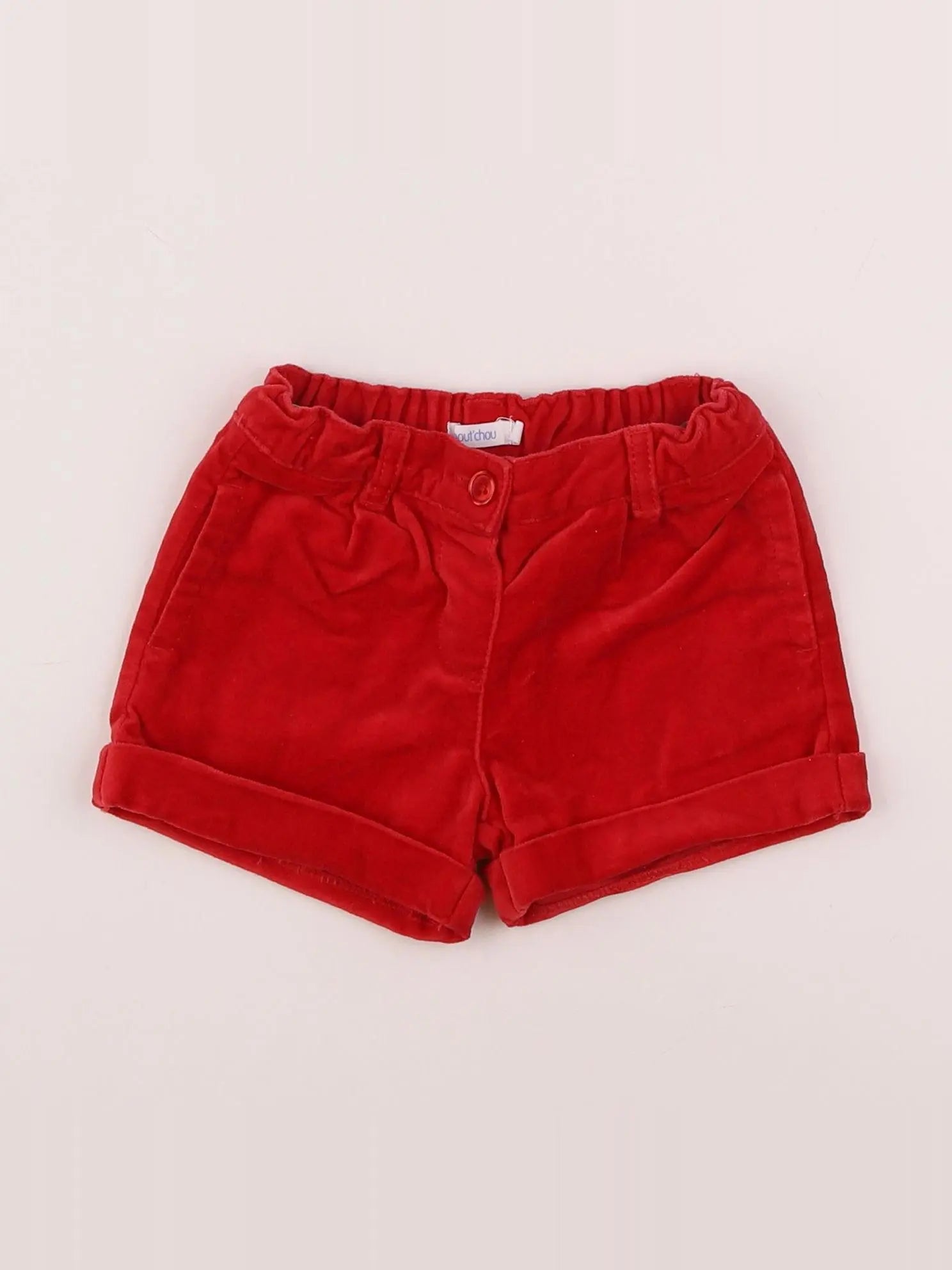 Boutchou - short rouge - 12 mois