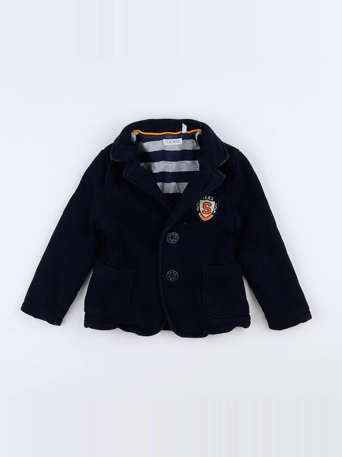 IKKS - veste imprimé au dos bleu - 18 mois