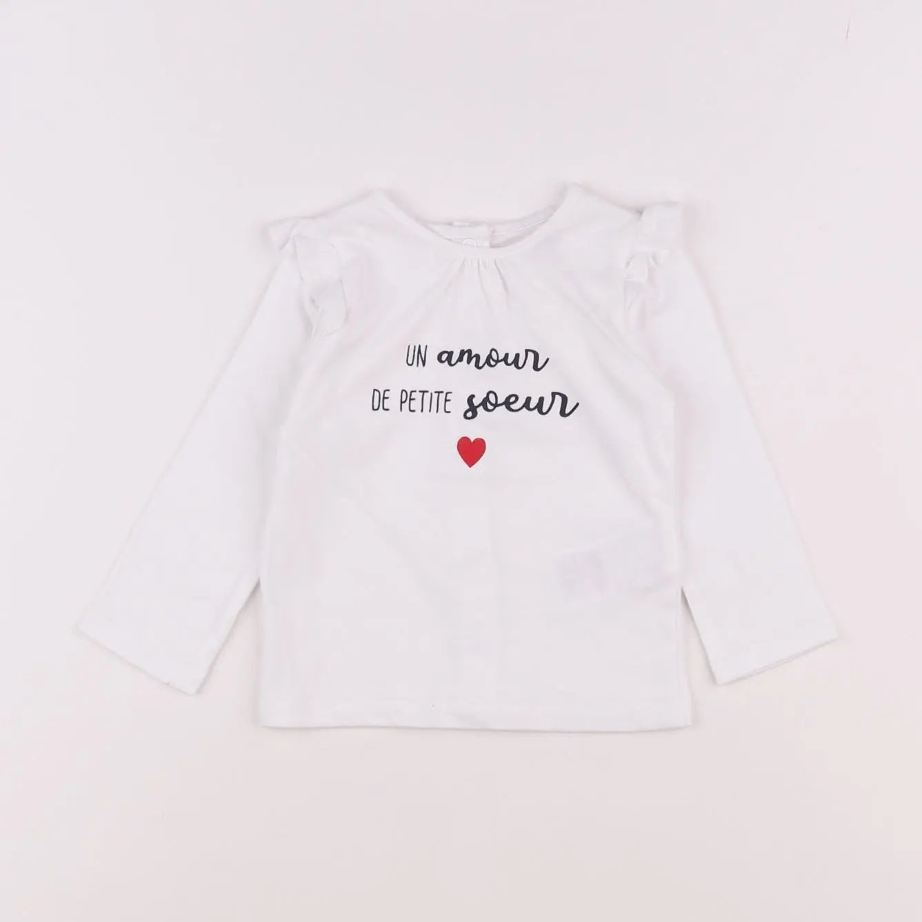 Vertbaudet - tee-shirt blanc - 6 mois