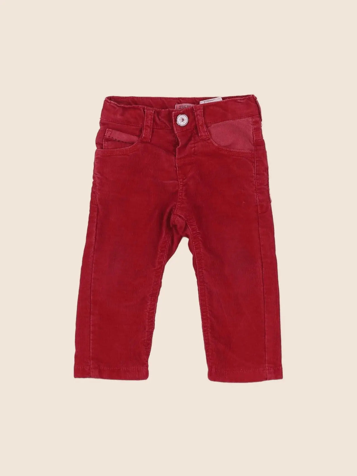 IKKS - pantalon rouge - 6 mois