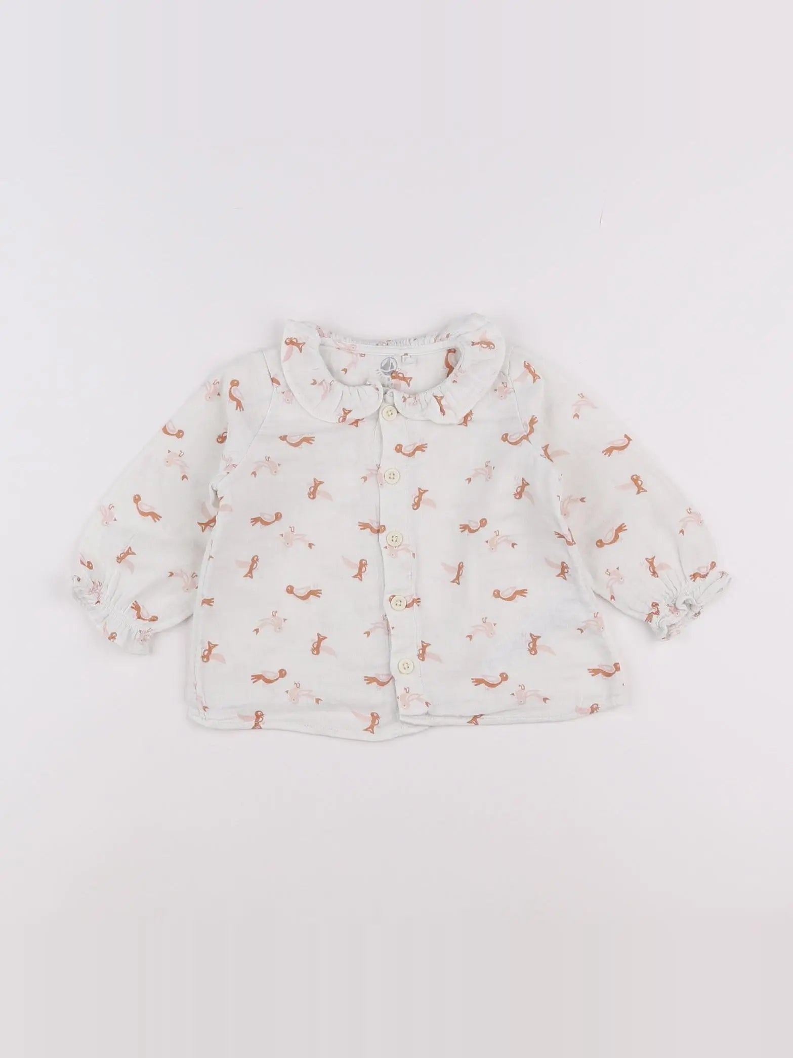 Petit Bateau - blouse multicolore - 12 mois