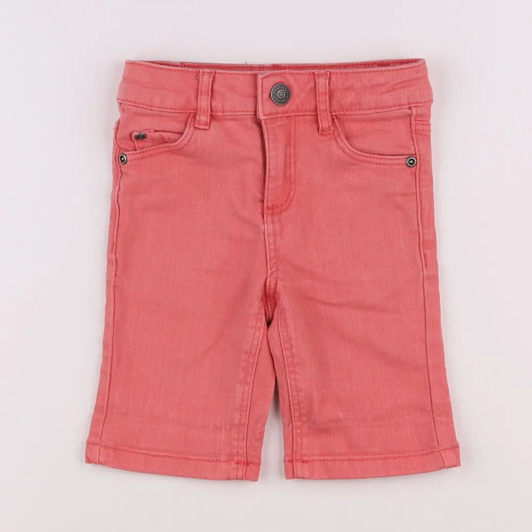 Vertbaudet - pantacourt rose - 2 ans