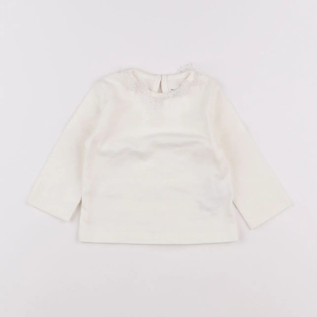 Vertbaudet - tee-shirt beige - 6 mois