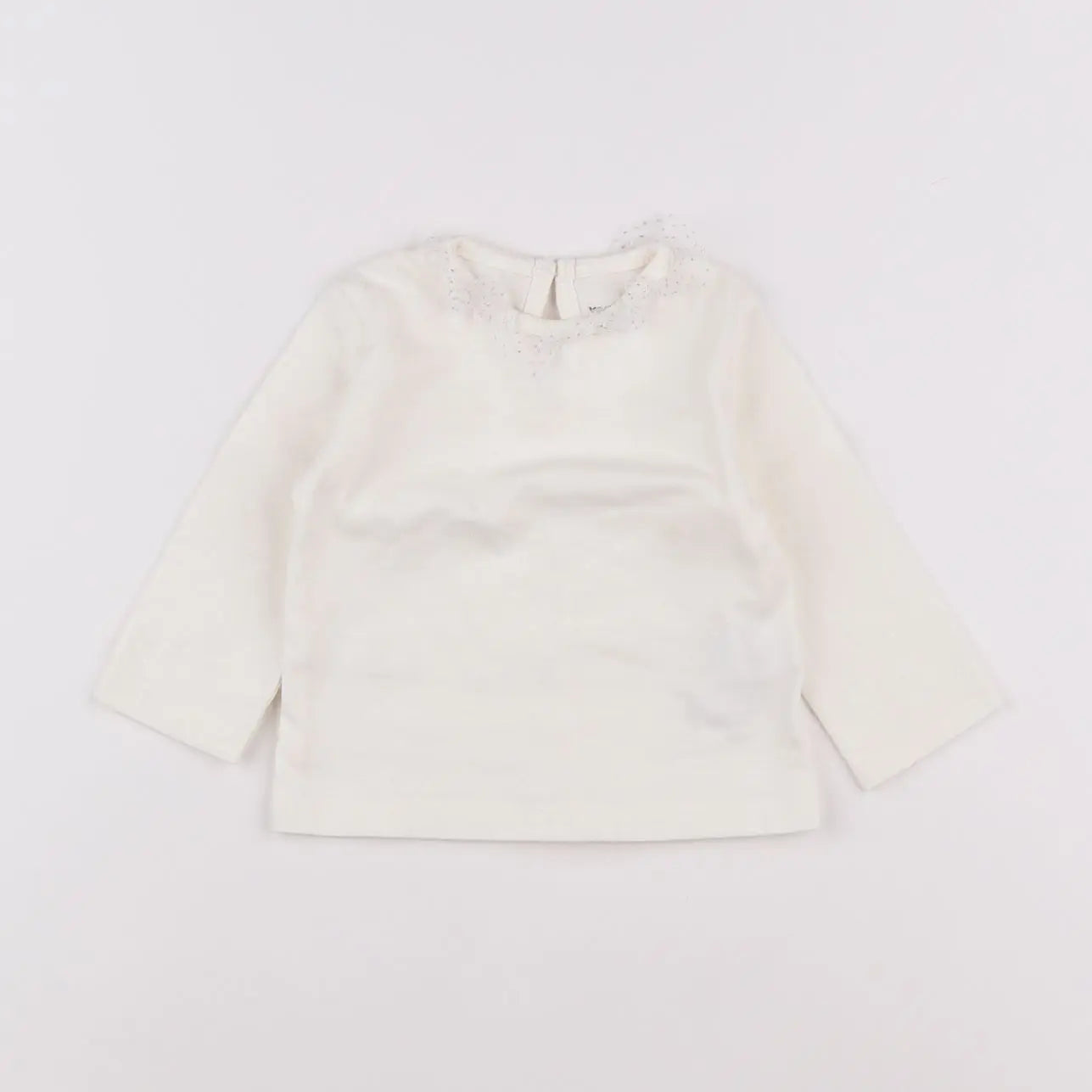 Vertbaudet - tee-shirt beige - 6 mois