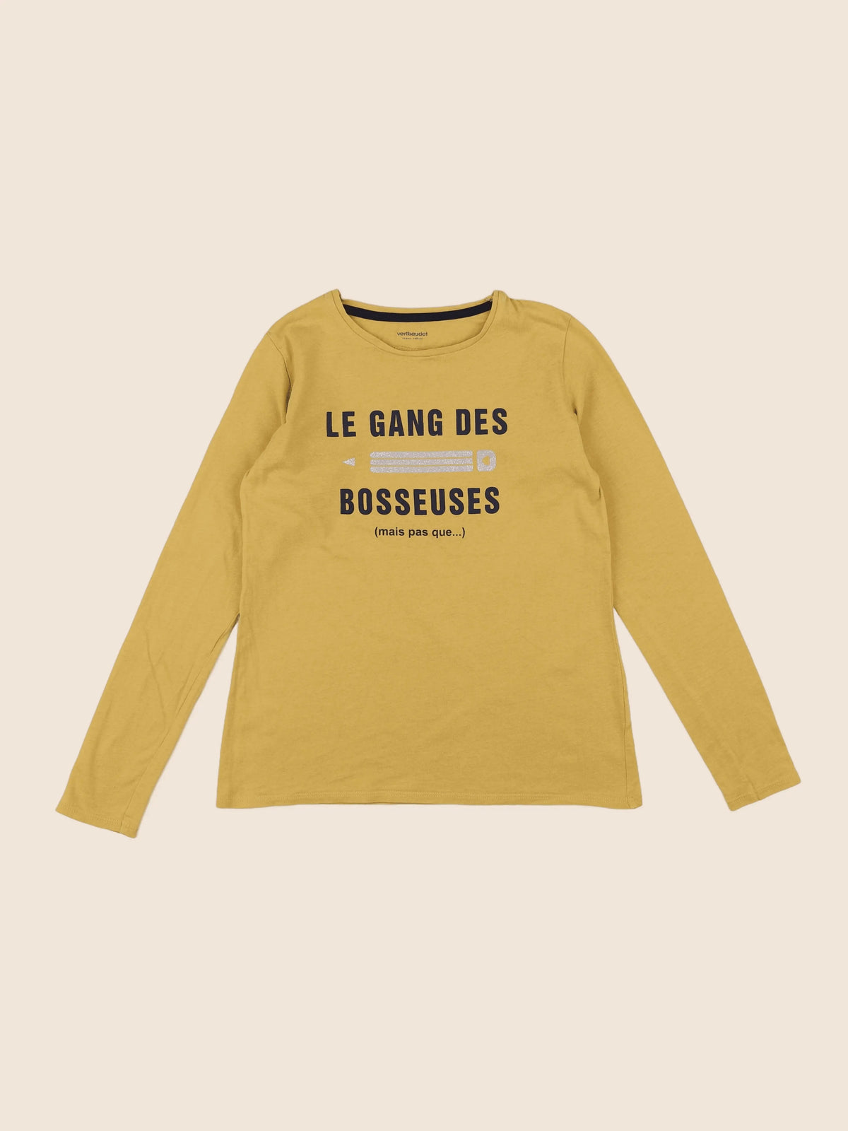 Vertbaudet - tee-shirt jaune - 10 ans