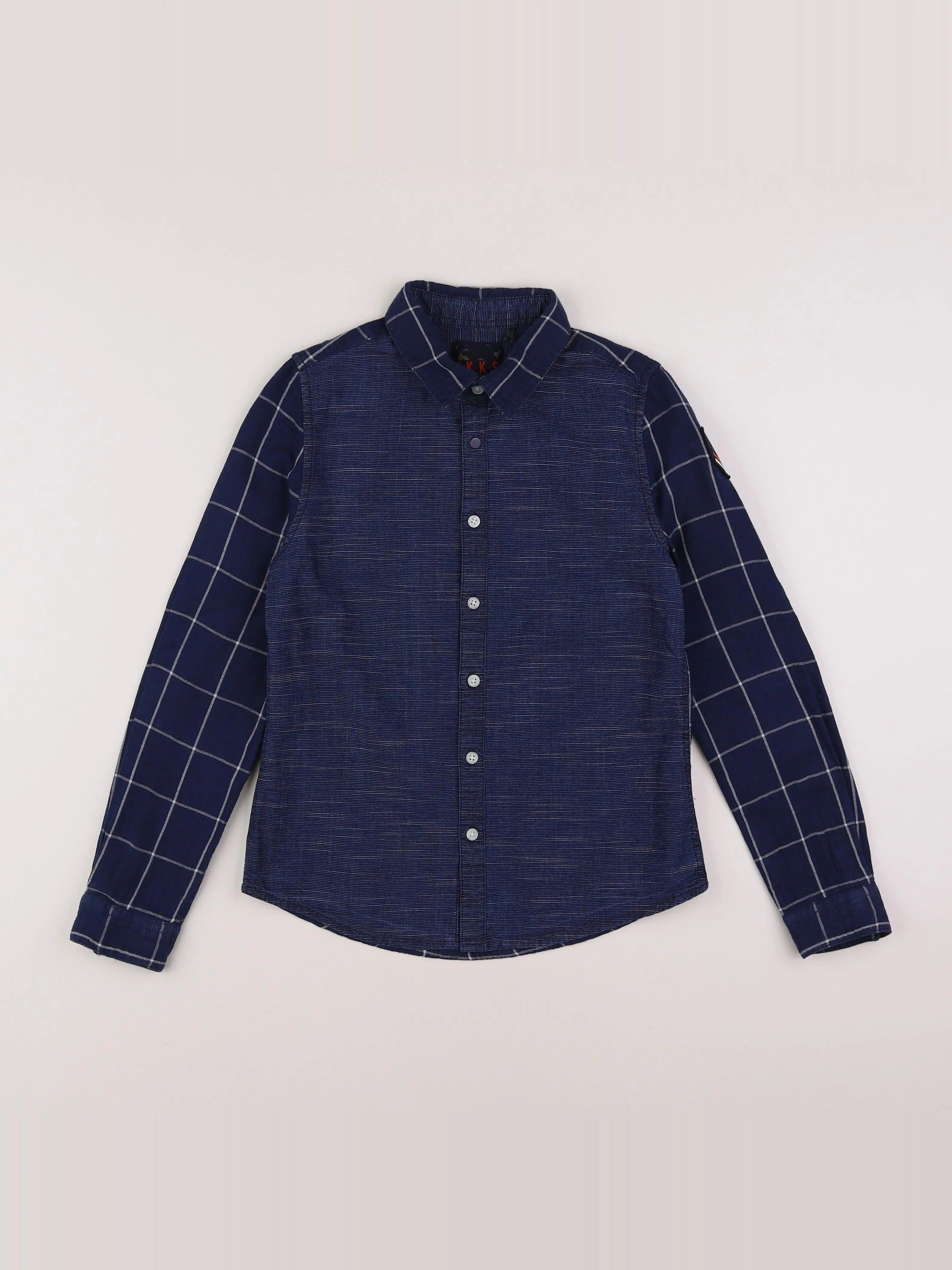 IKKS - chemise bleu - 10 ans