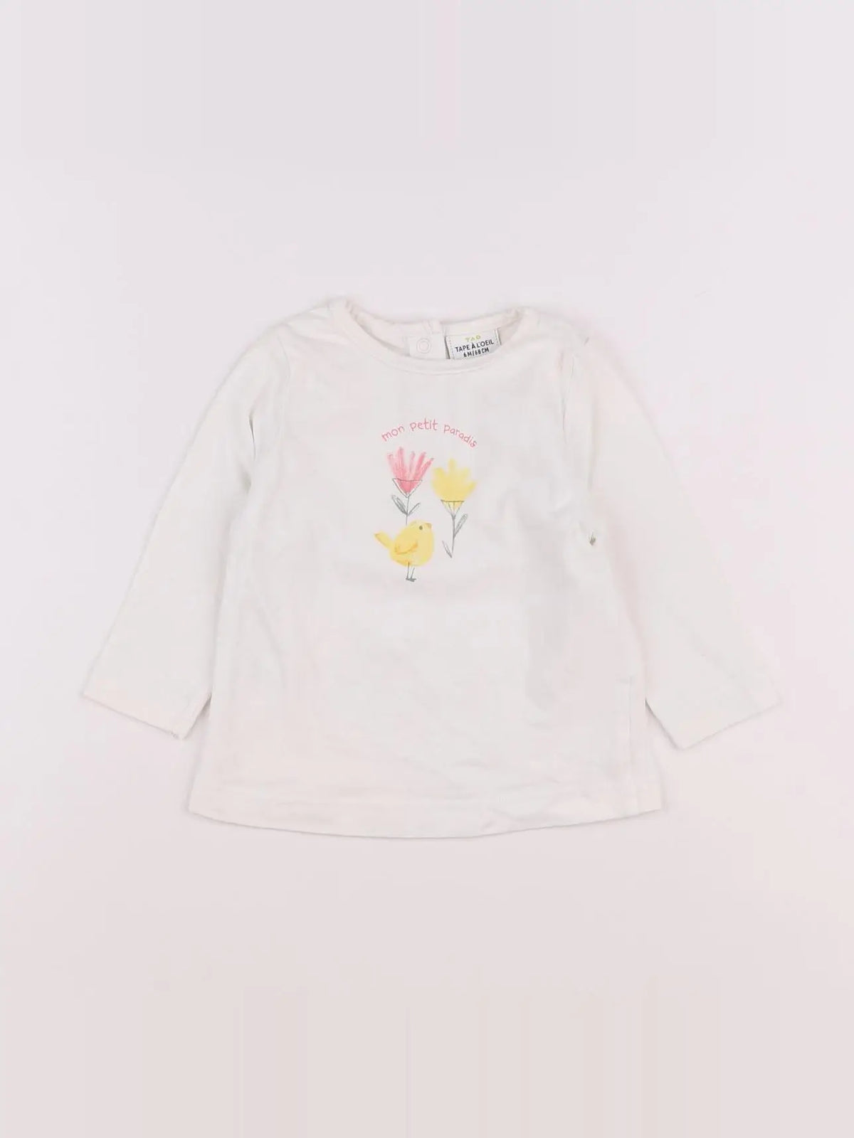 Tape à l'oeil - tee-shirt blanc - 6 mois