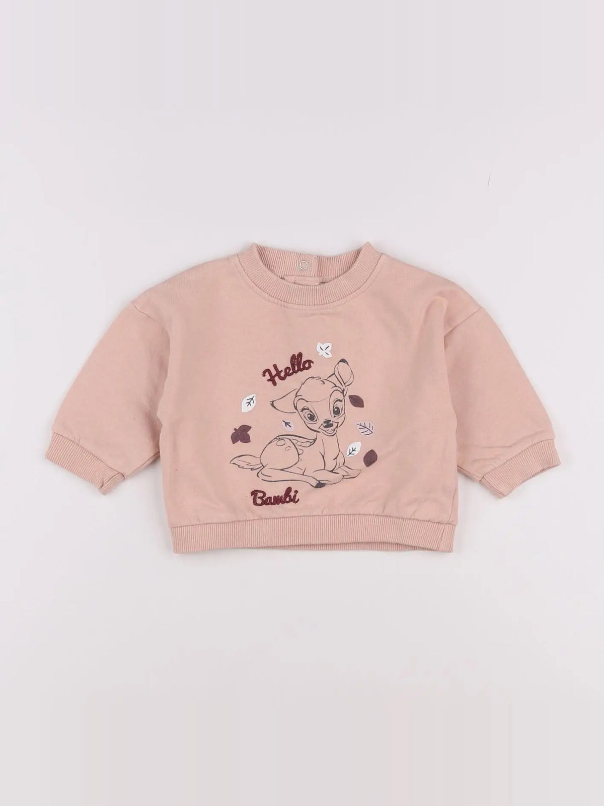 Vertbaudet - sweat rose - 6 mois