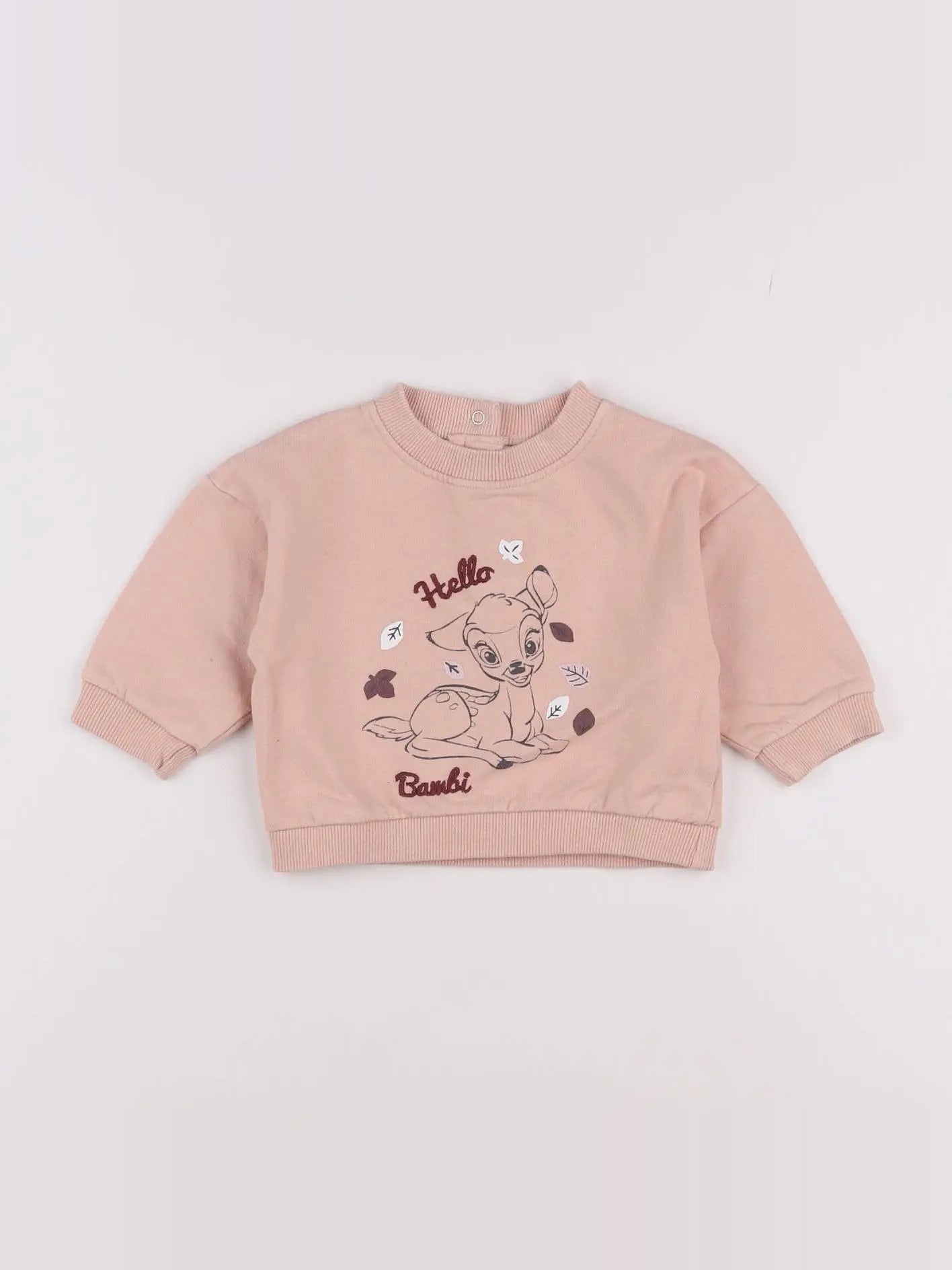 Vertbaudet - sweat rose - 6 mois