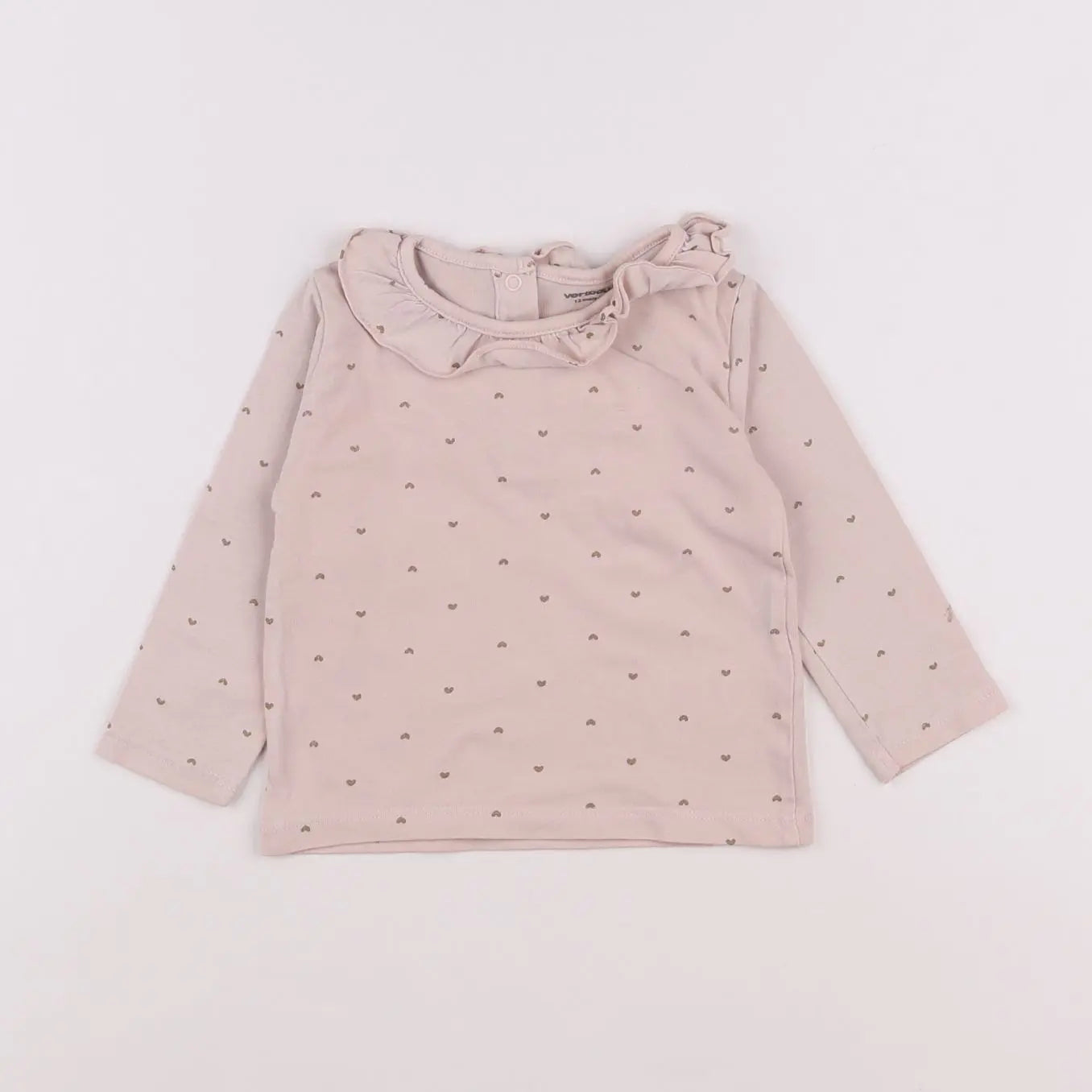 Vertbaudet - tee-shirt rose - 12 mois