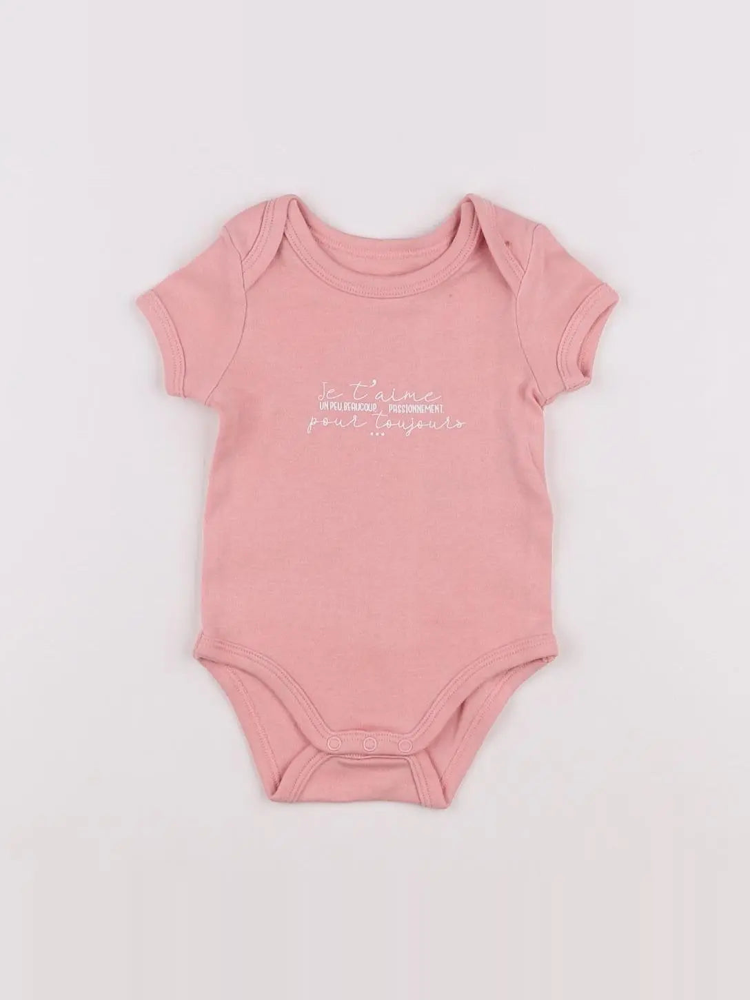 Vertbaudet - body rose - 3 mois