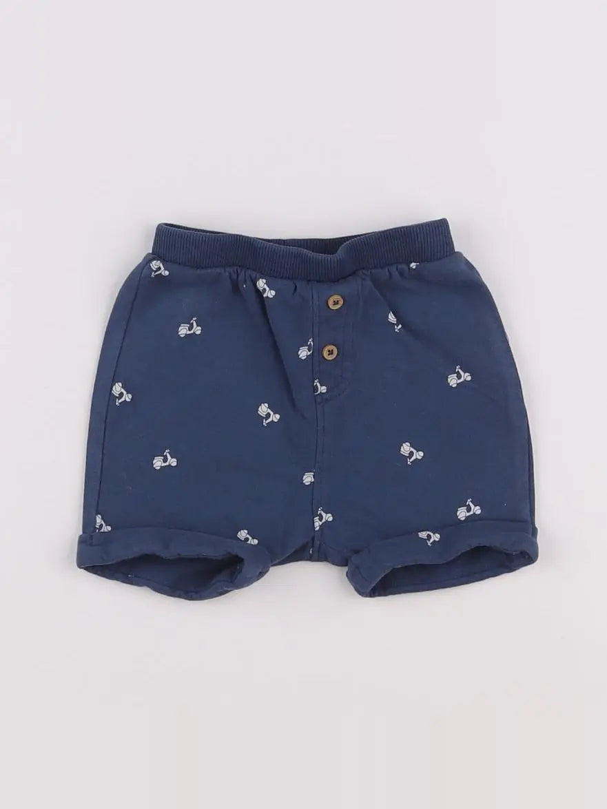 Vertbaudet - short bleu - 3 mois