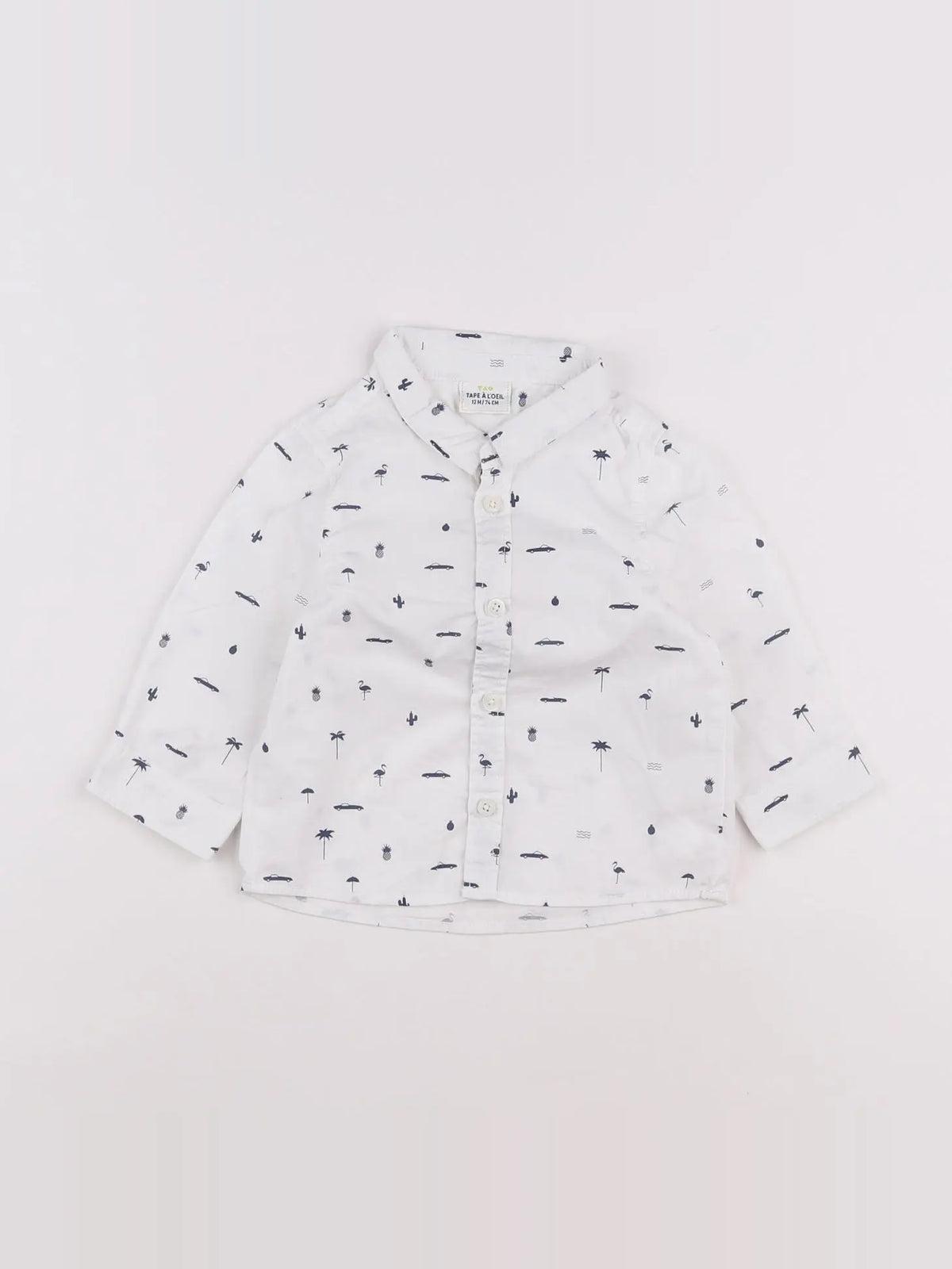 Tape à l'oeil - chemise blanc - 12 mois