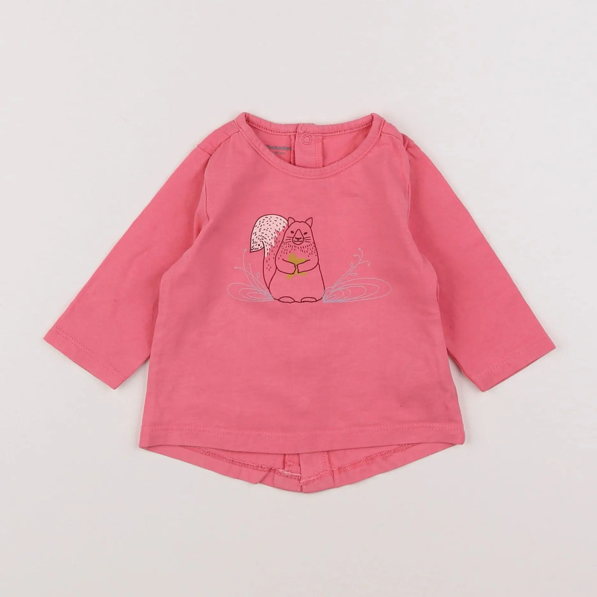 Vertbaudet - tee-shirt rose - 6 mois