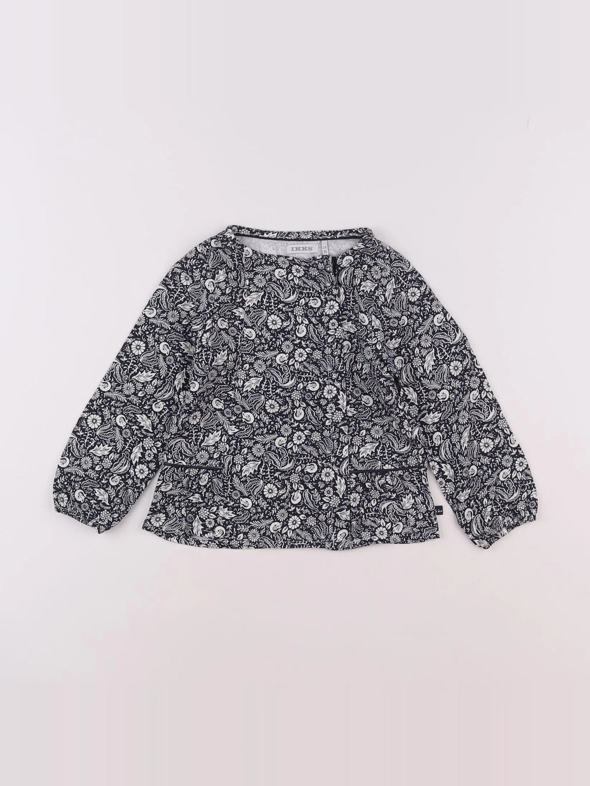 IKKS - blouse beige, noir - 2 ans