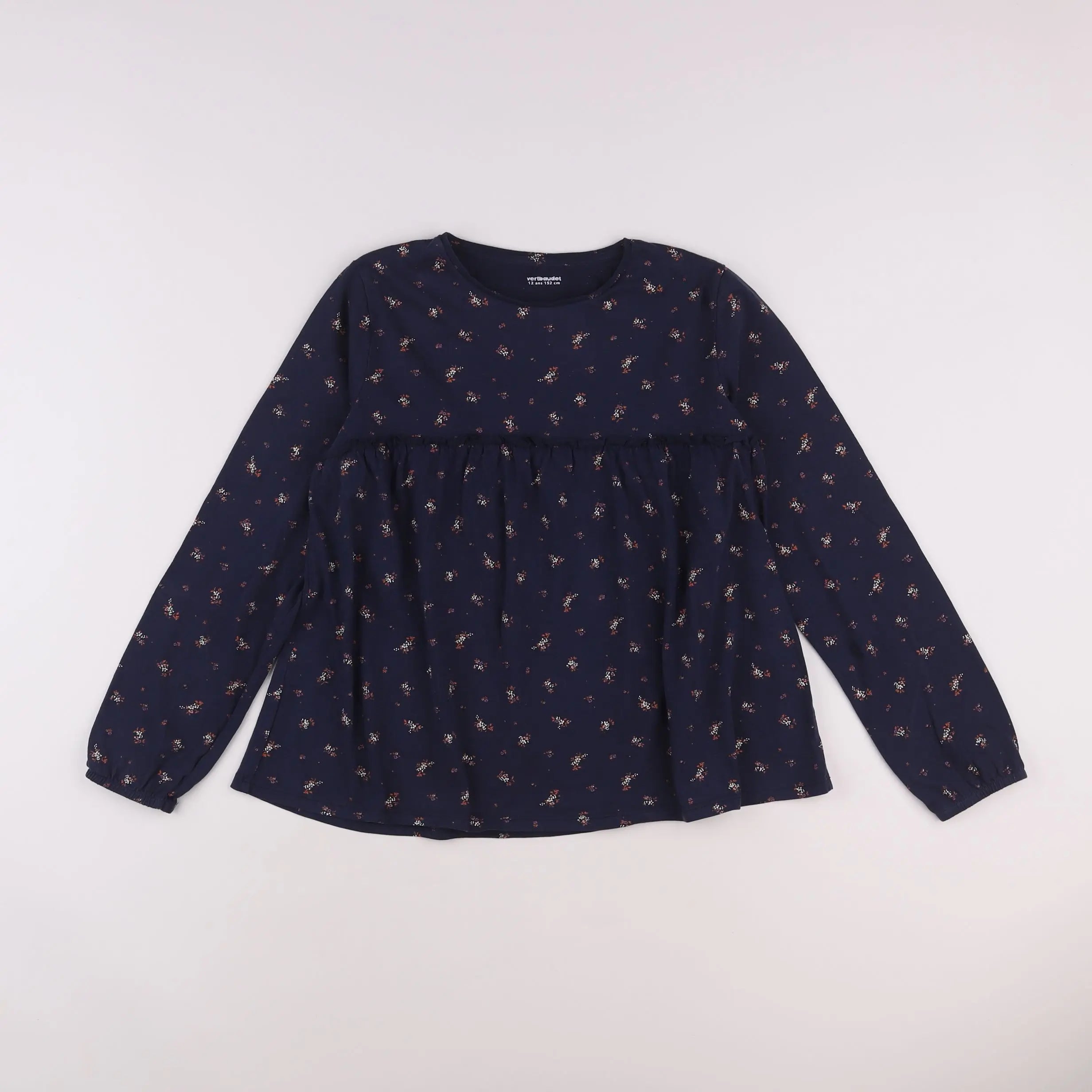 Vertbaudet - tee-shirt bleu - 12 ans