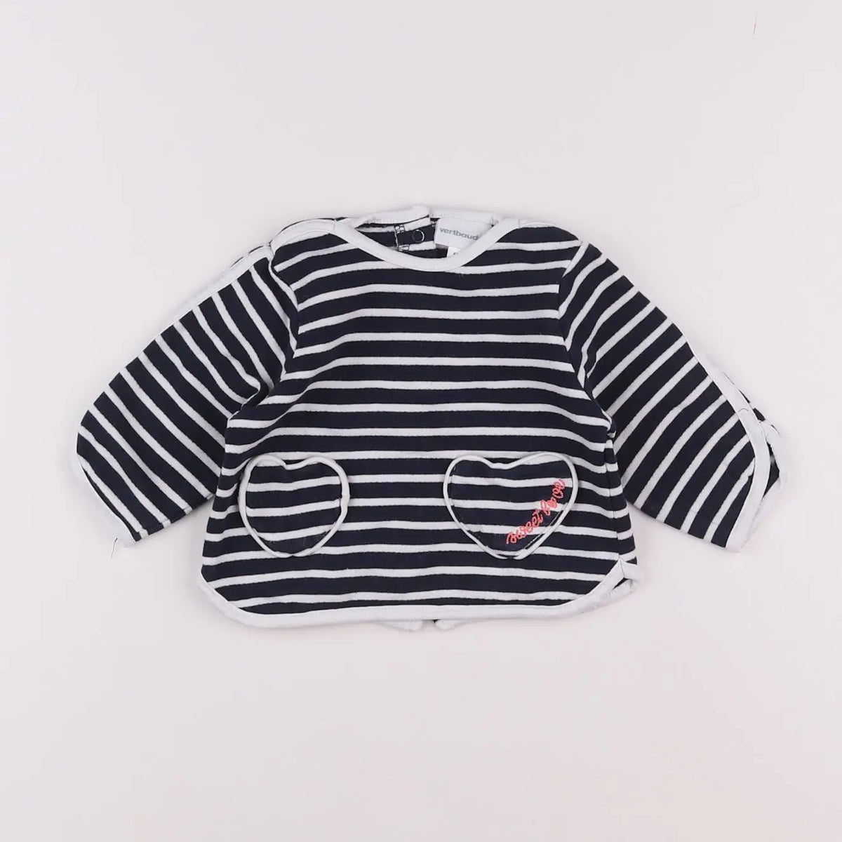 Vertbaudet - sweat bleu - 3 mois