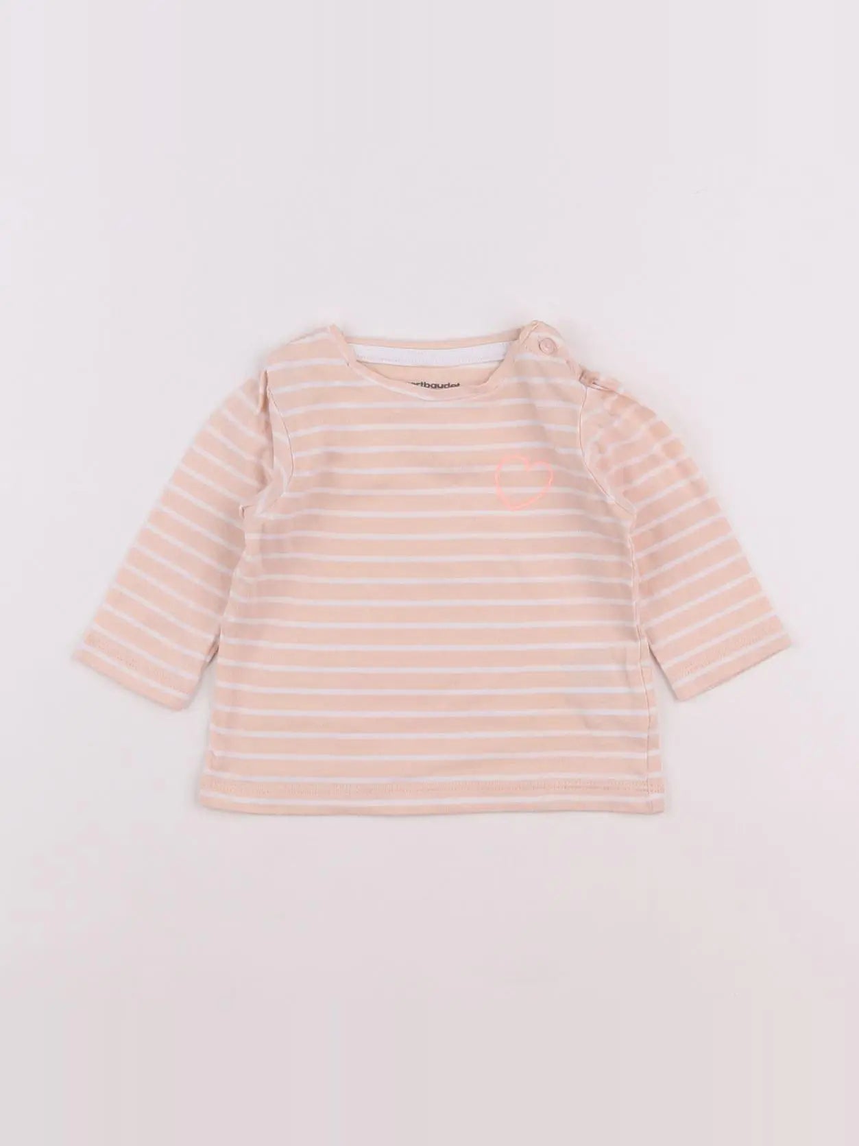 Vertbaudet - tee-shirt rose - 3 mois