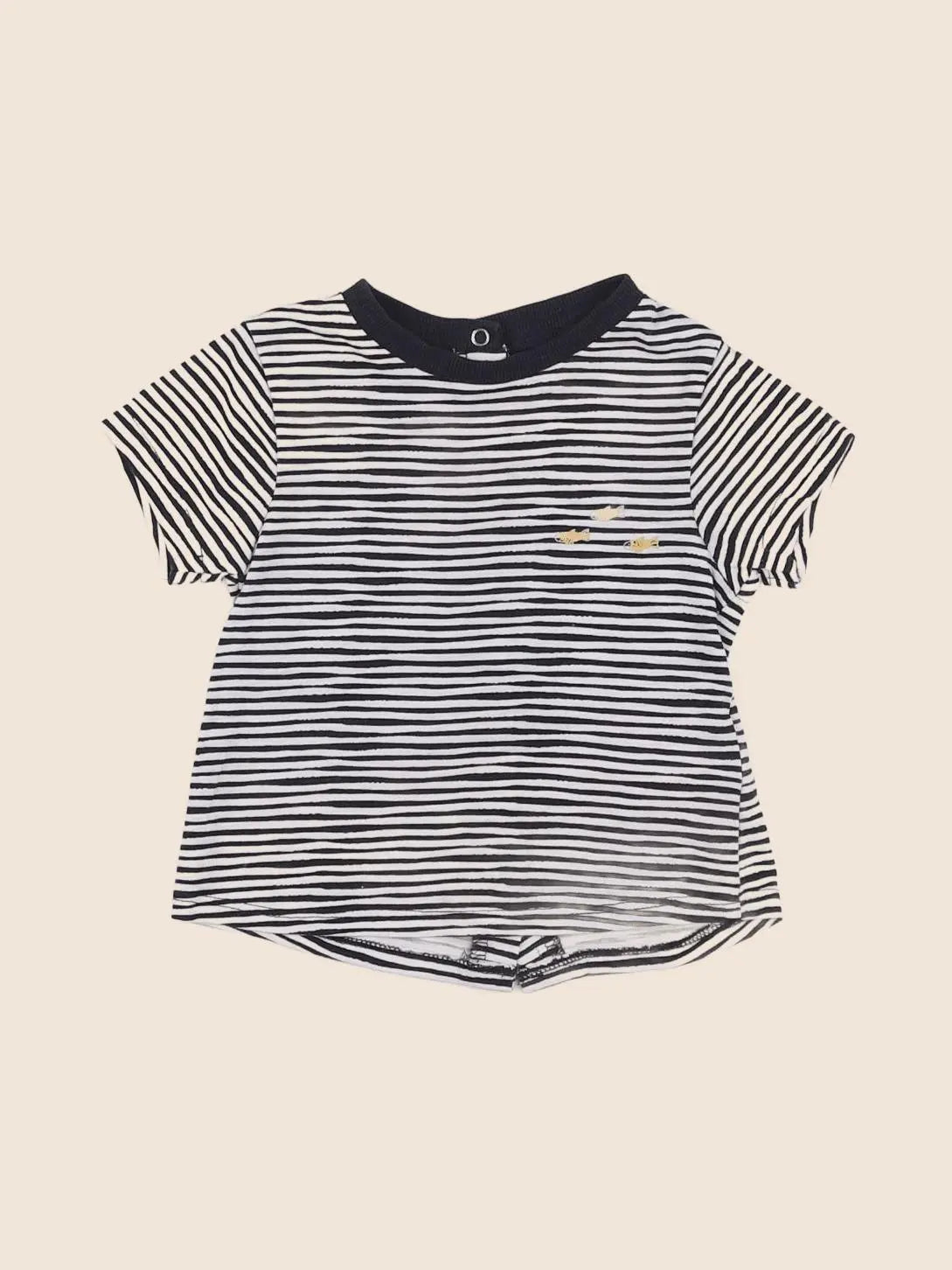 Vertbaudet - tee-shirt bleu - 6 mois