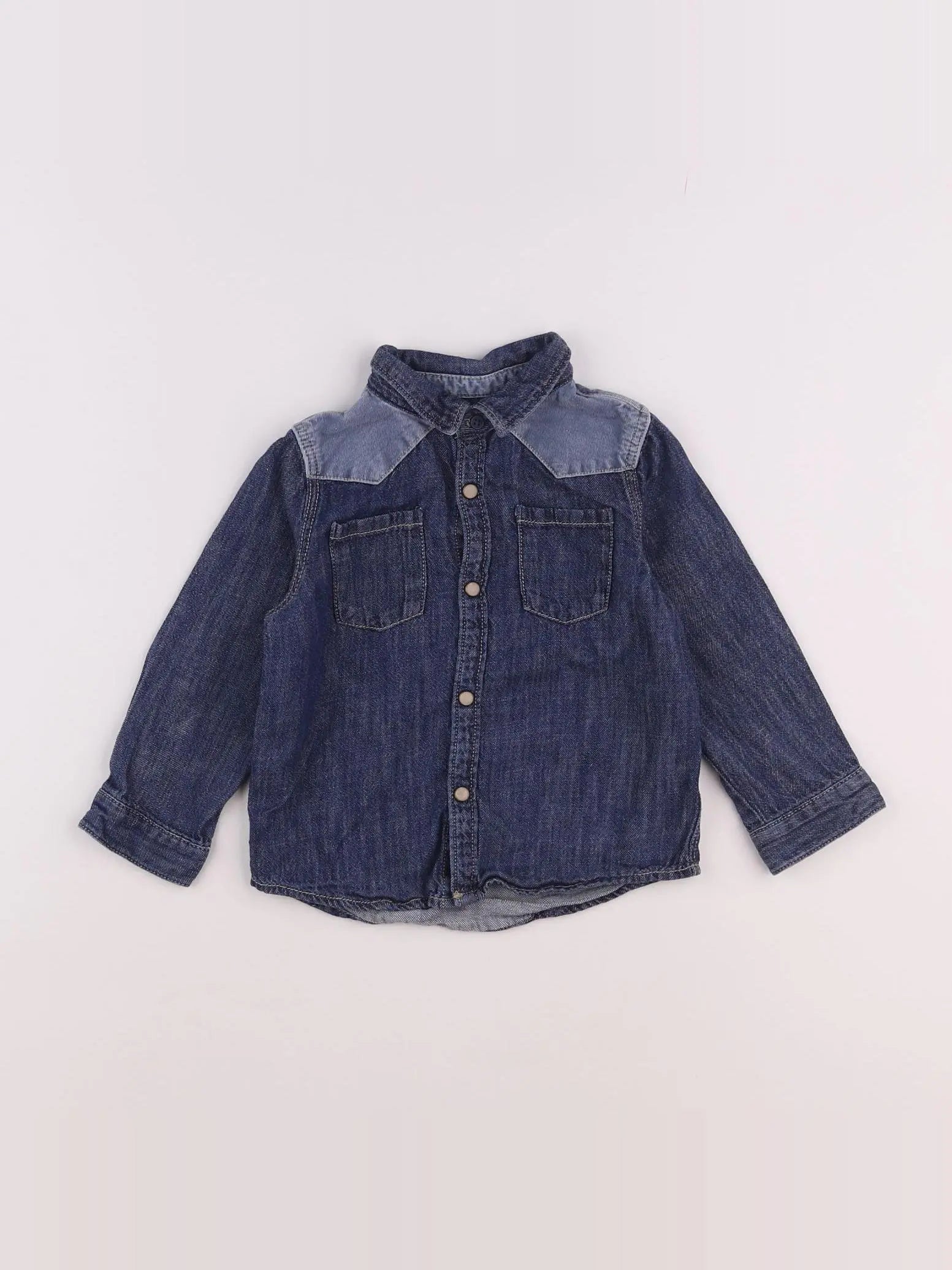 Zara - chemise bleu - 12/18 mois