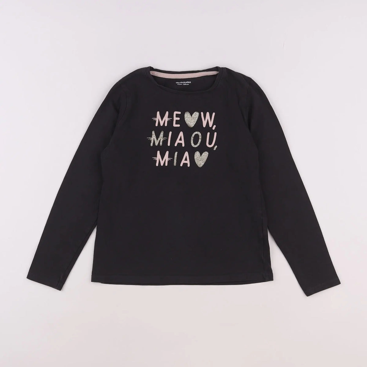 Vertbaudet - tee-shirt gris - 8 ans