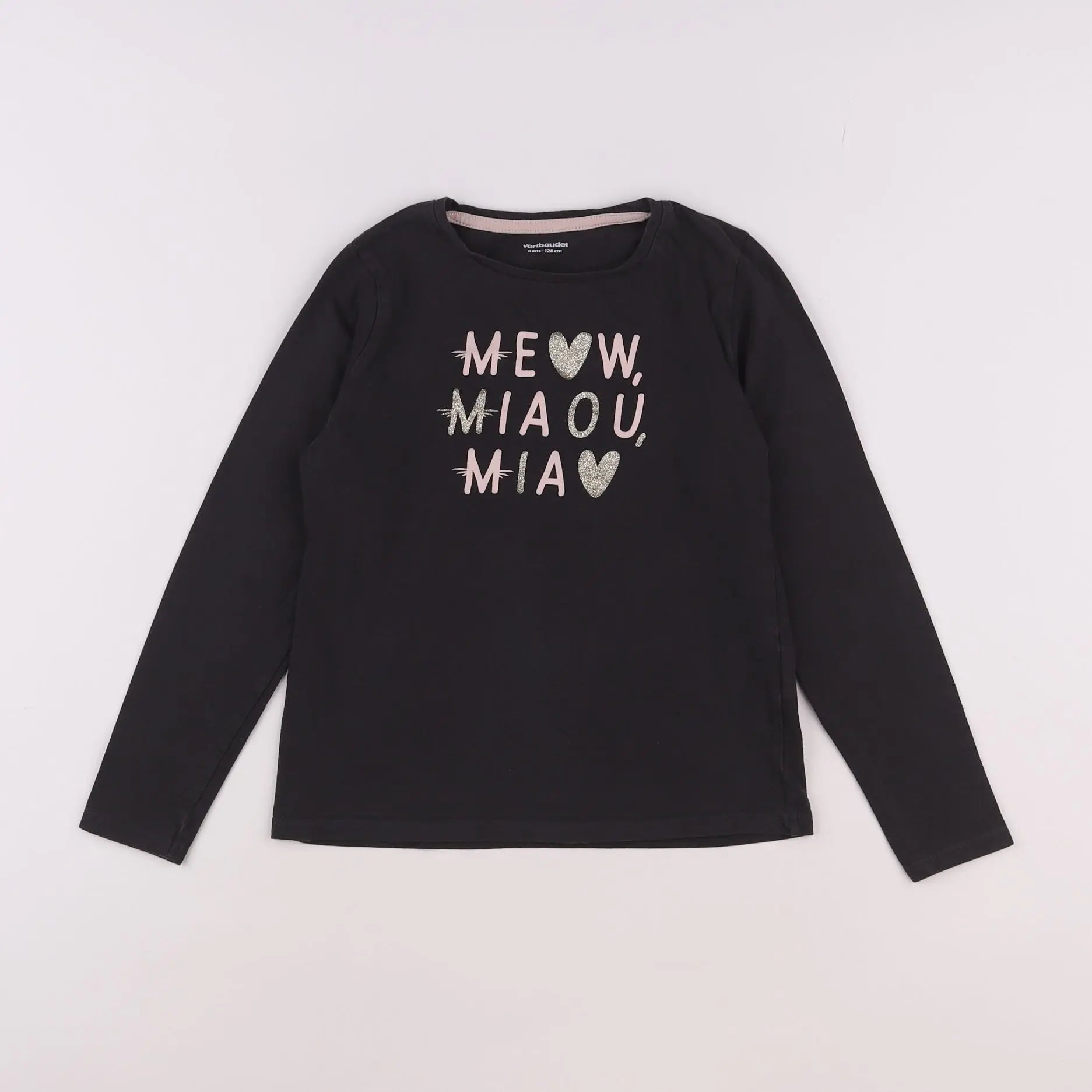 Vertbaudet - tee-shirt gris - 8 ans