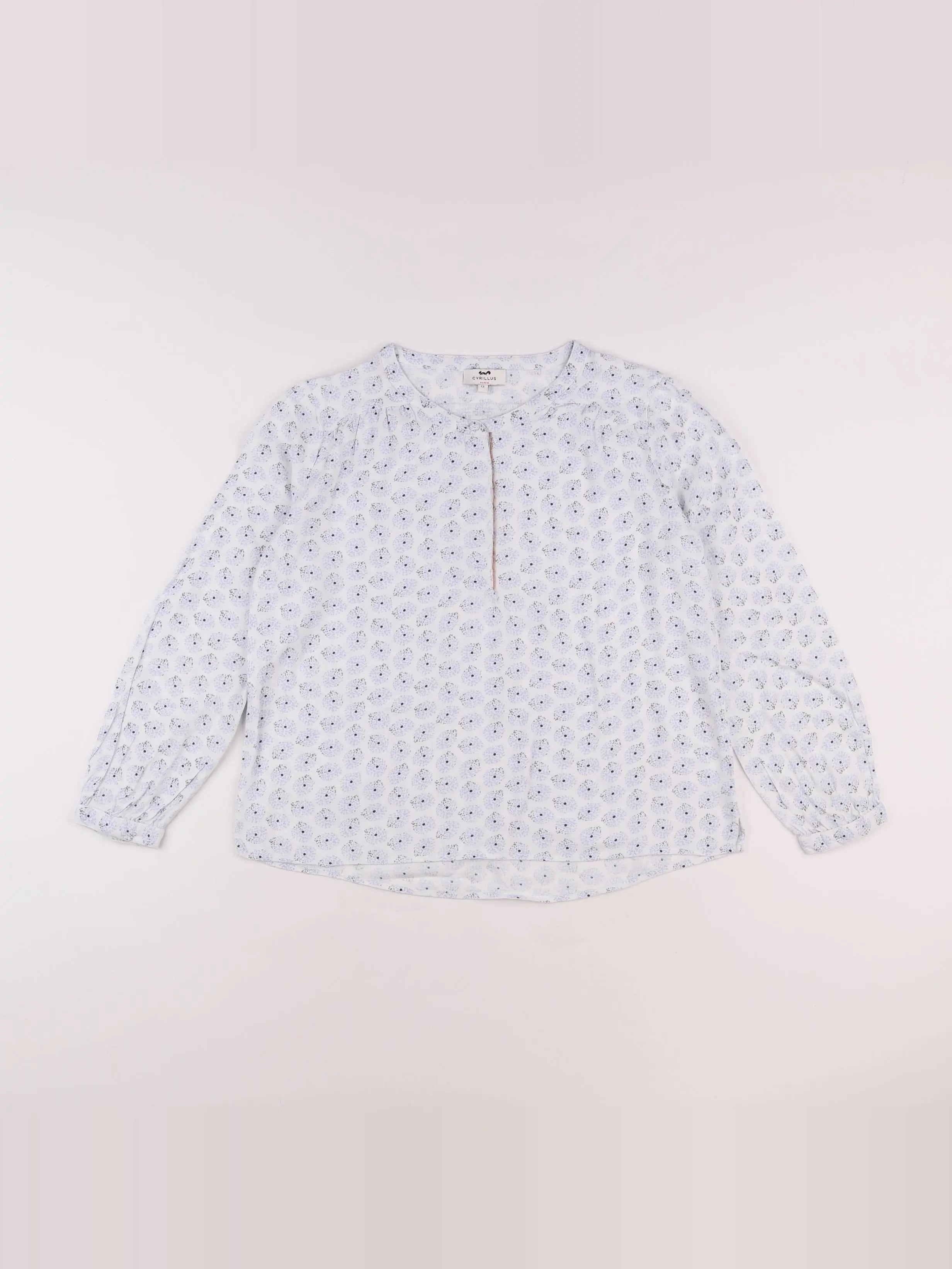Cyrillus - blouse bleu - 12 ans