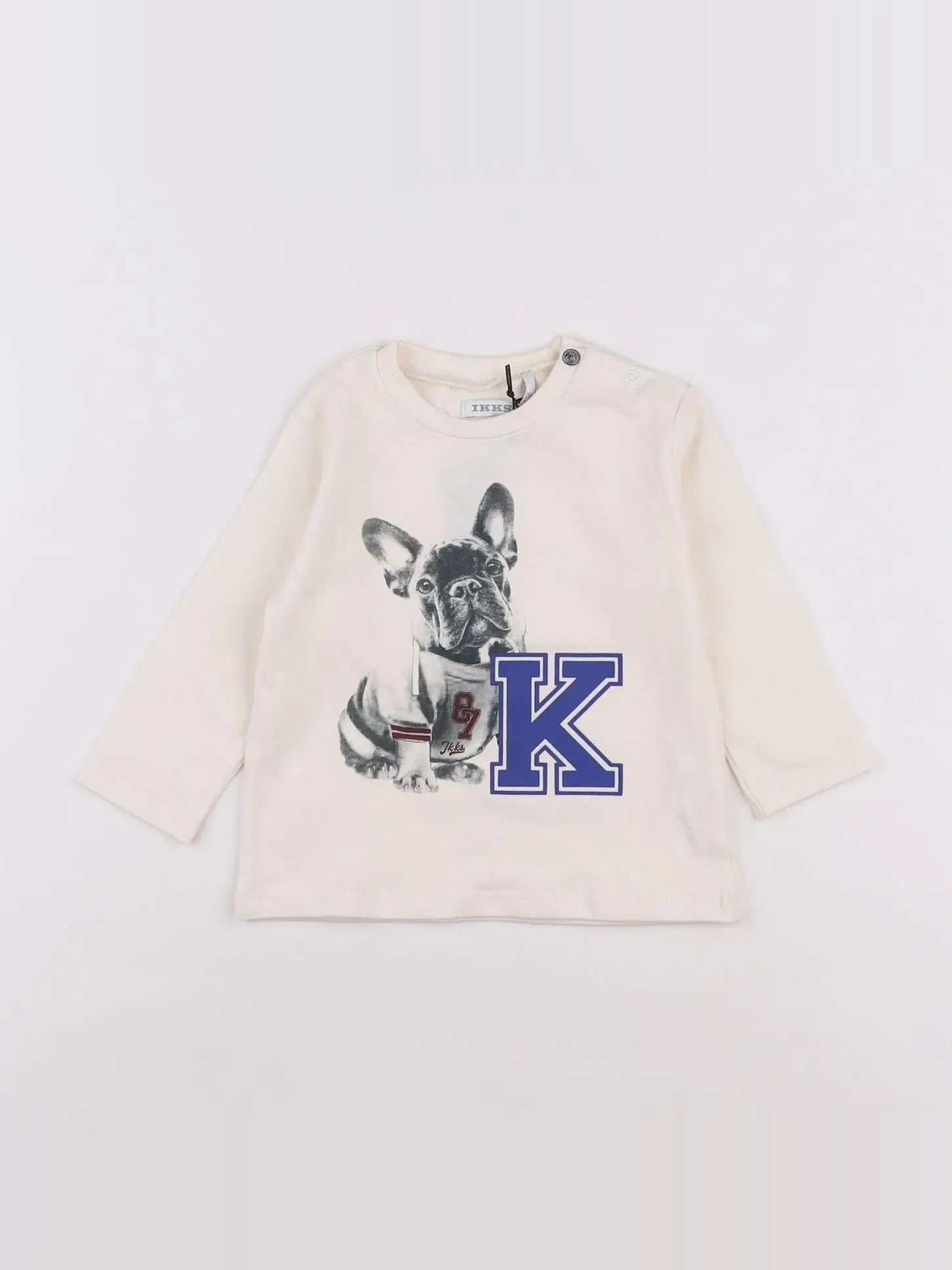 IKKS - tee-shirt beige - 12 mois