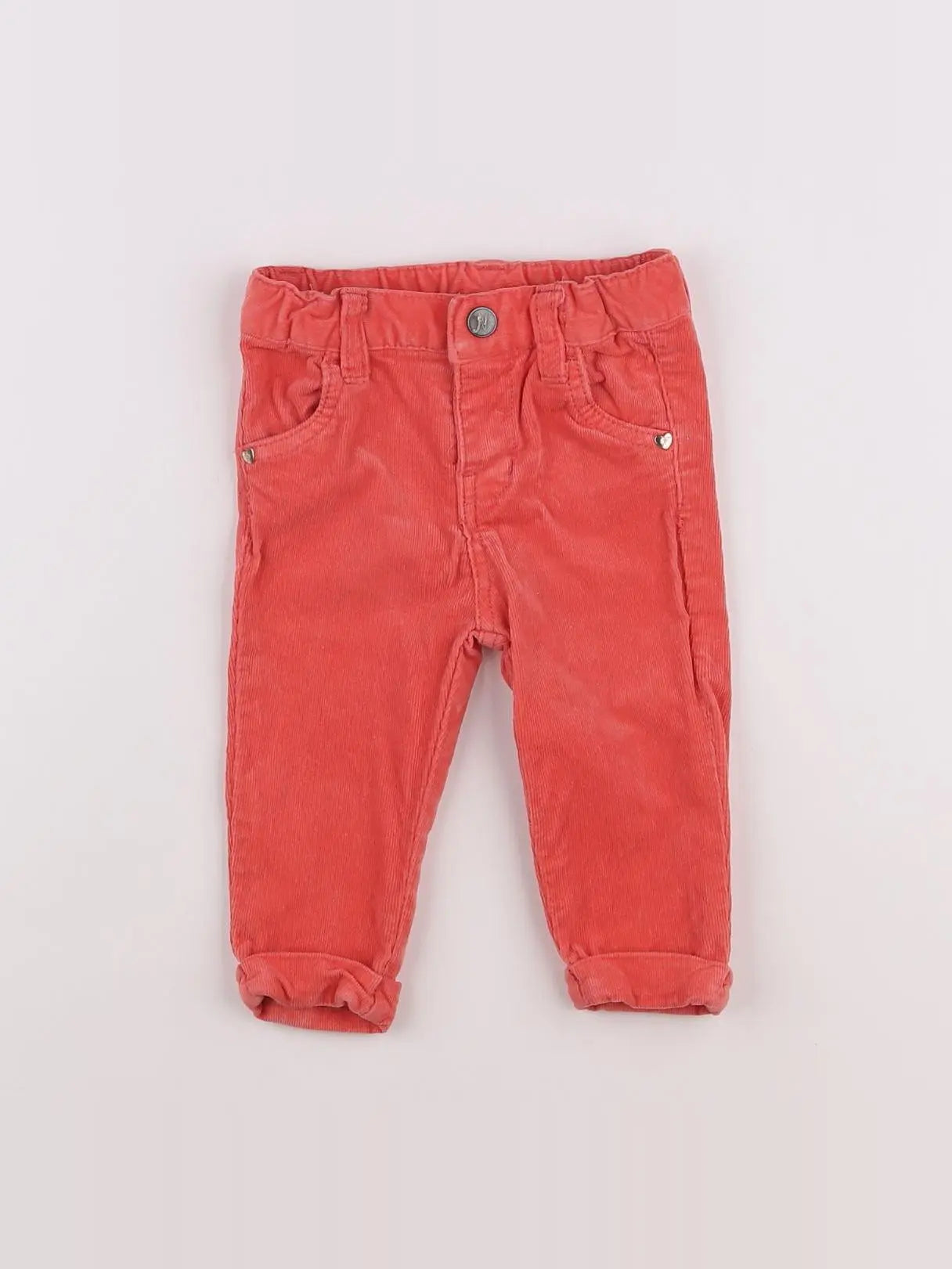 Noukie's - pantalon orange, rose - 9 mois