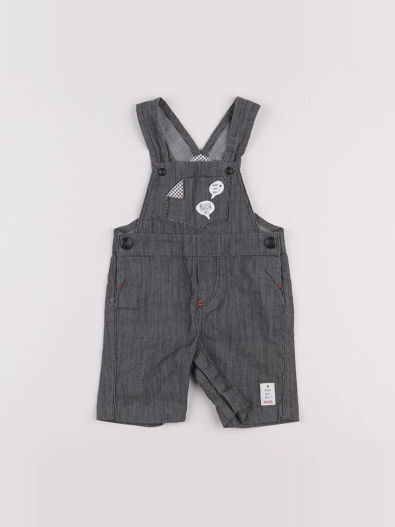 IKKS - salopette gris - 6 mois