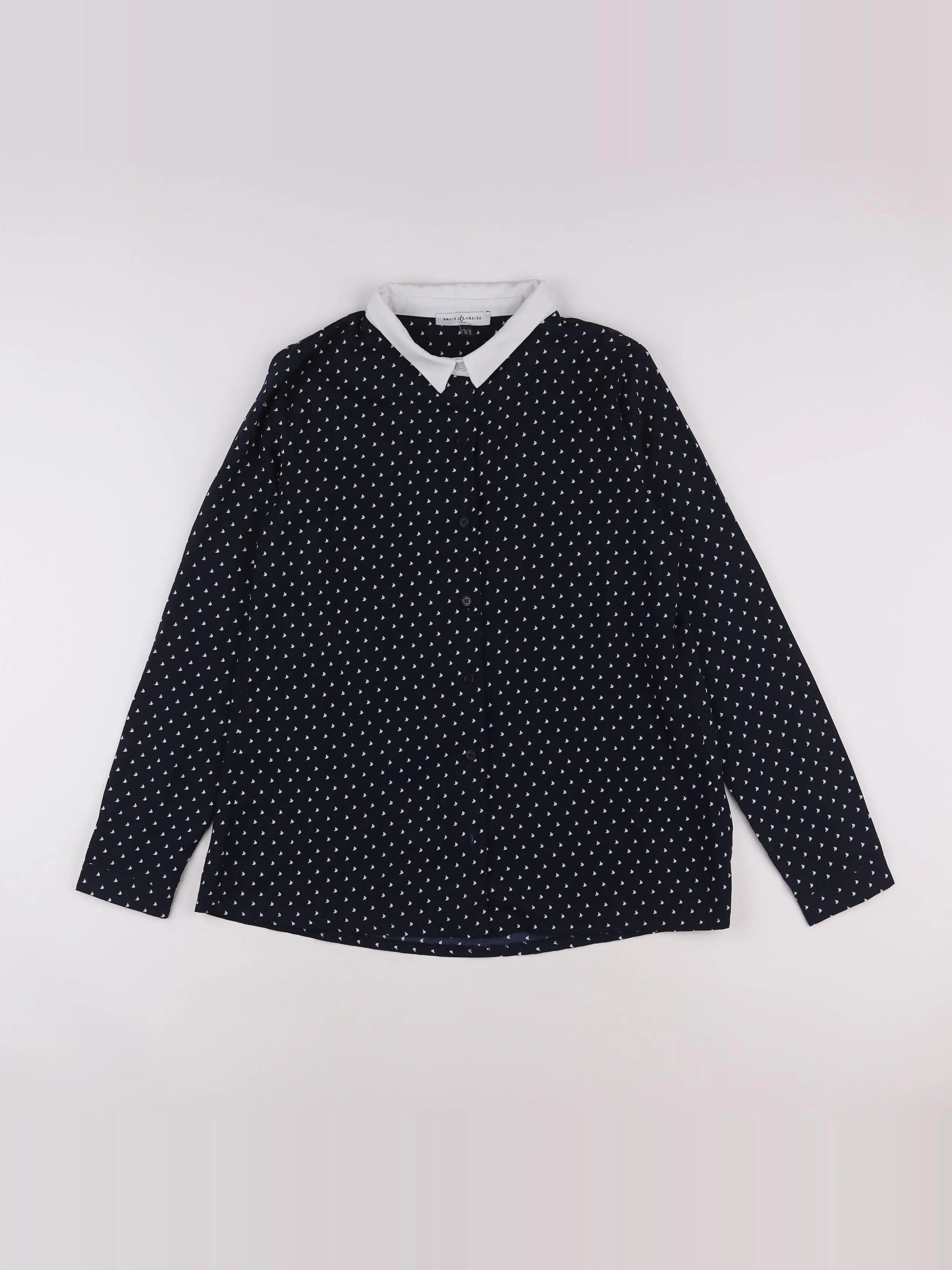 Envie de fraise - blouse bleu - 38