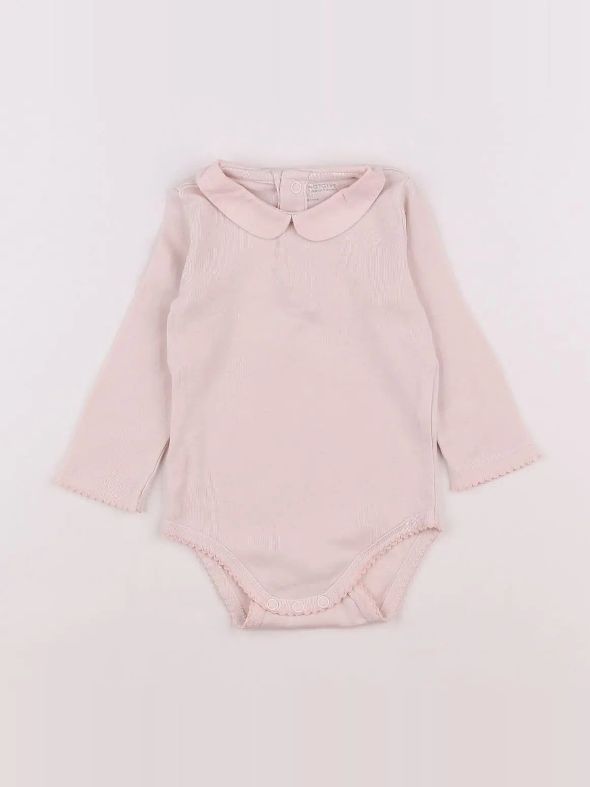 Natalys - body à col rose - 6 mois