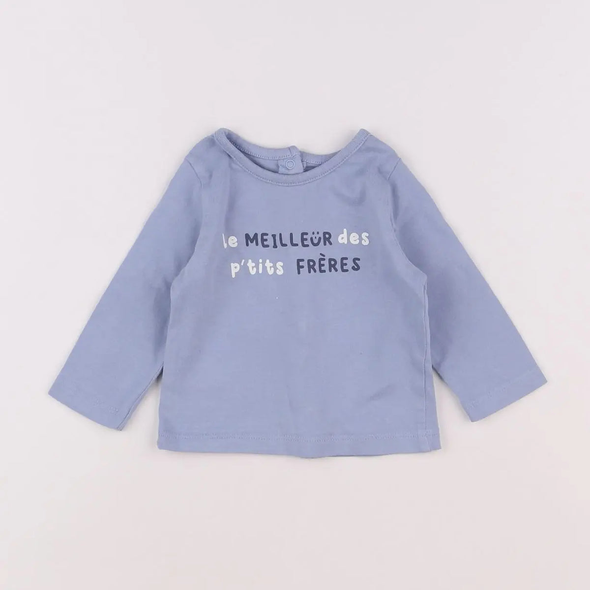 Vertbaudet - tee-shirt bleu - 3 mois