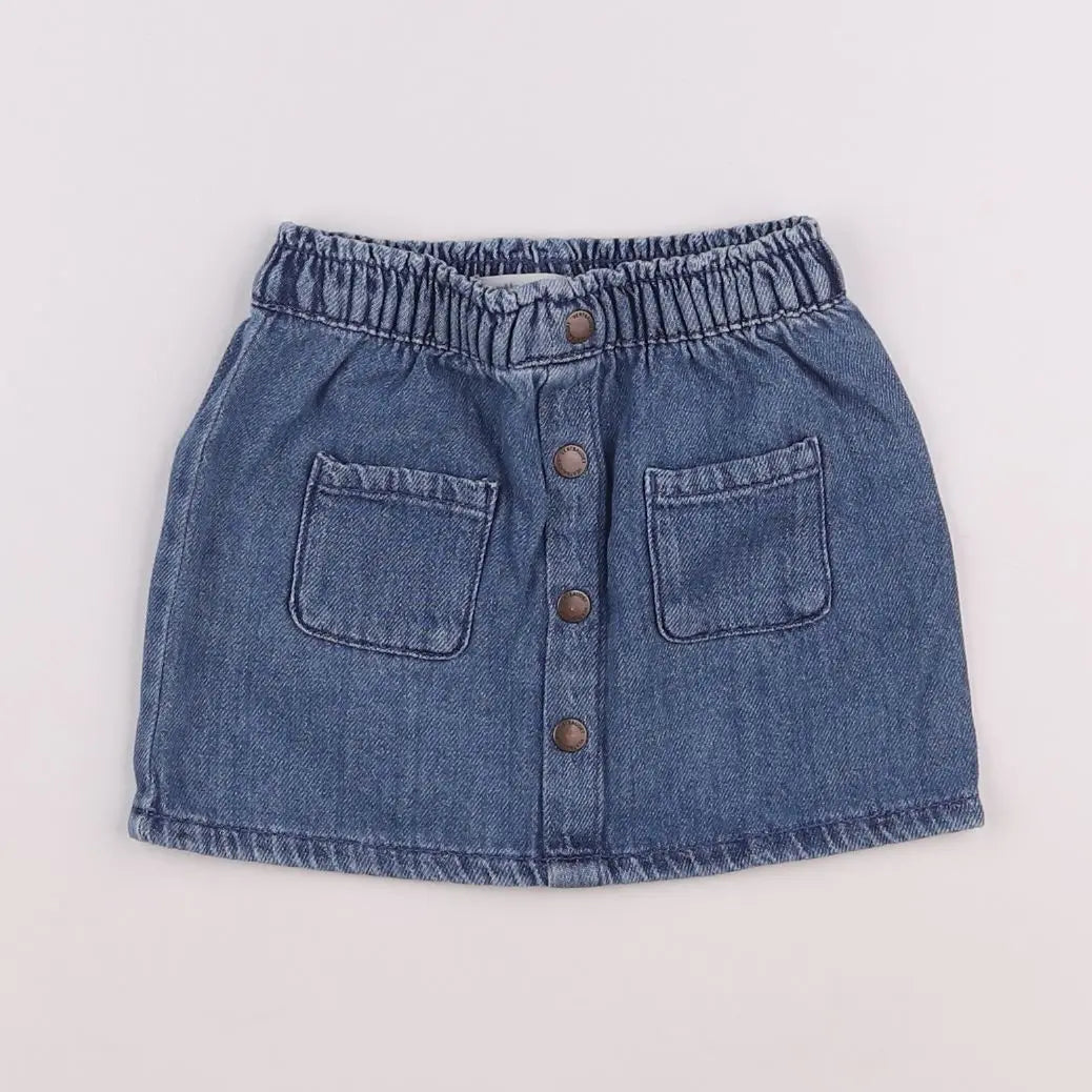Vertbaudet - jupe bleu - 12 mois