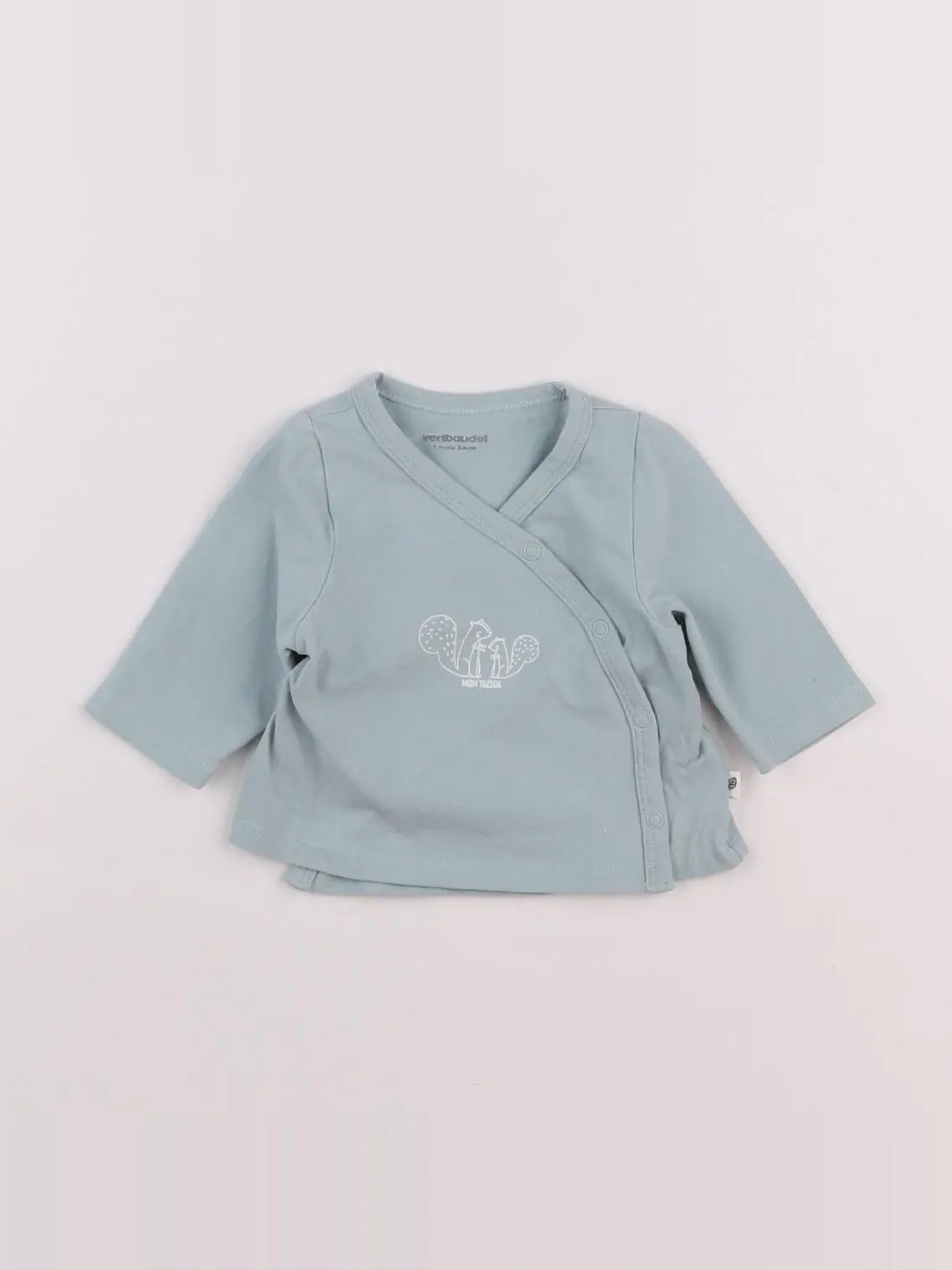 Vertbaudet - tee-shirt vert - 1 mois