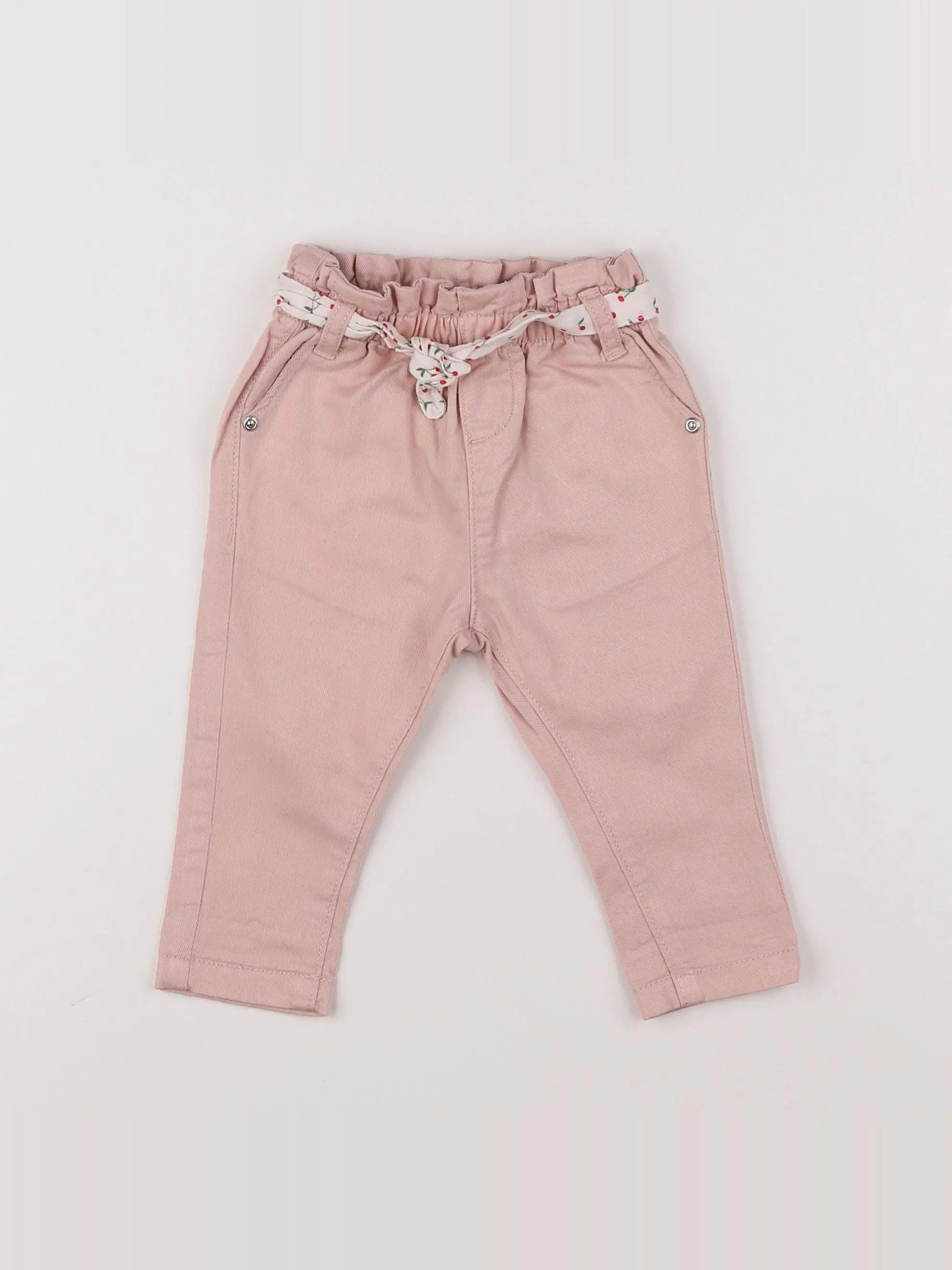 Vertbaudet - pantalon rose - 6 mois