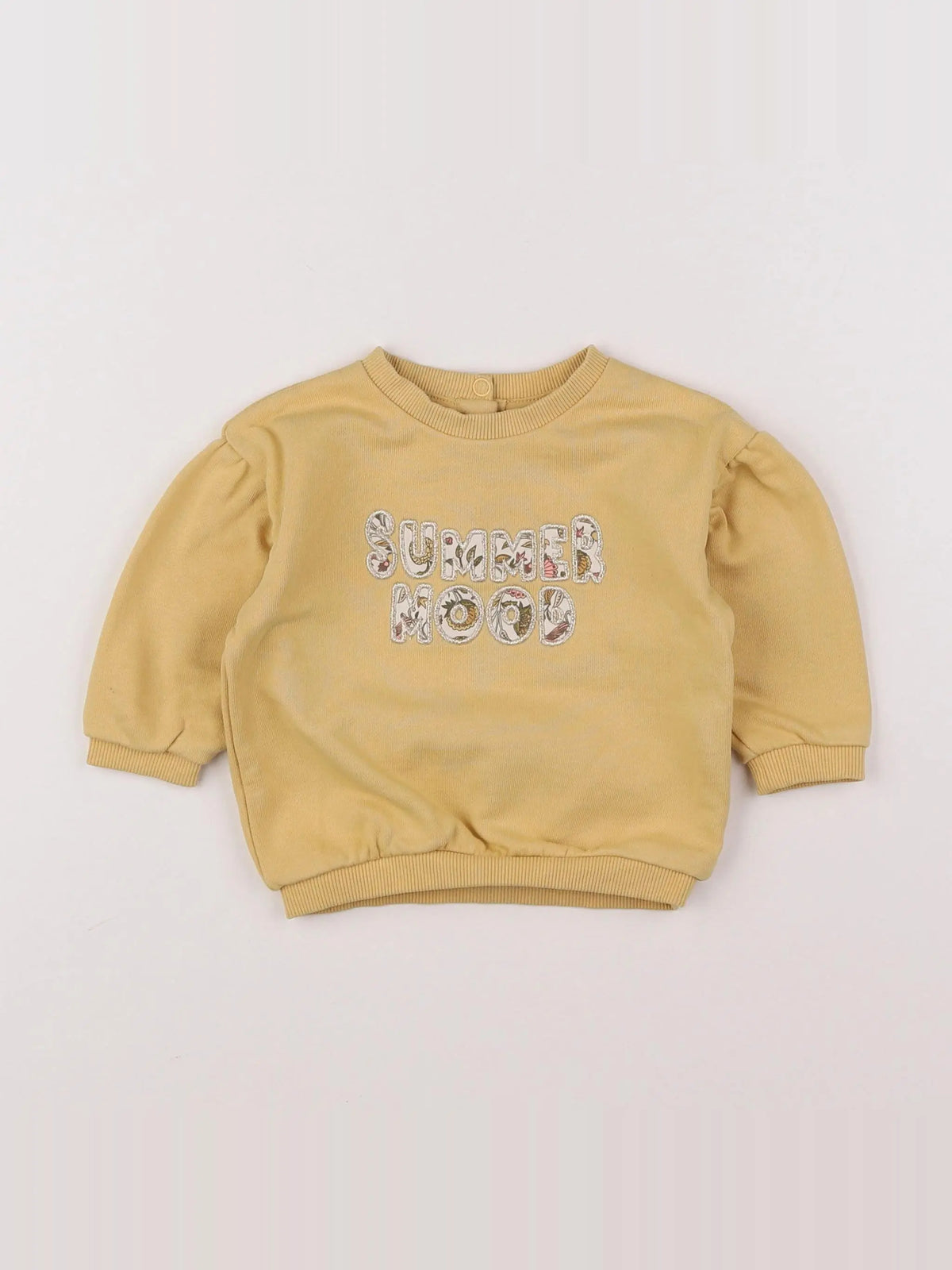 Tape à l'oeil - sweat jaune - 6 mois