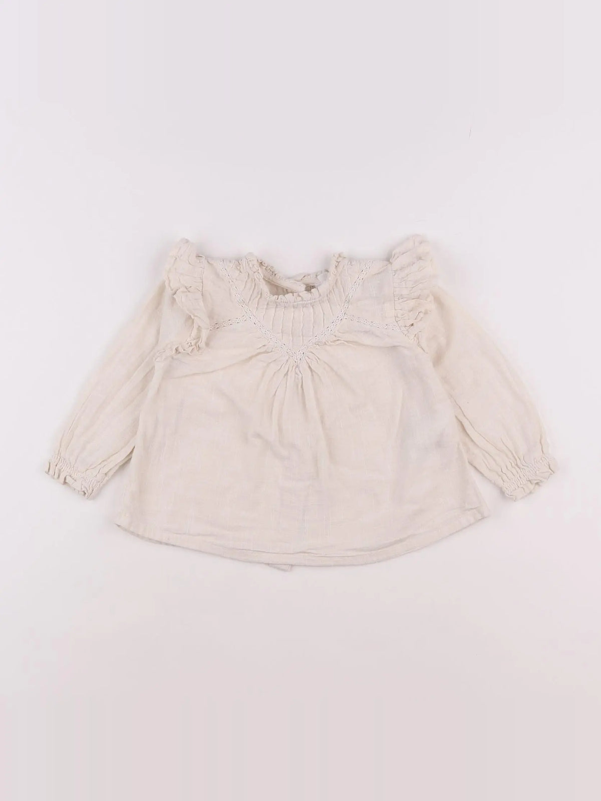 Vertbaudet - blouse beige - 18 mois