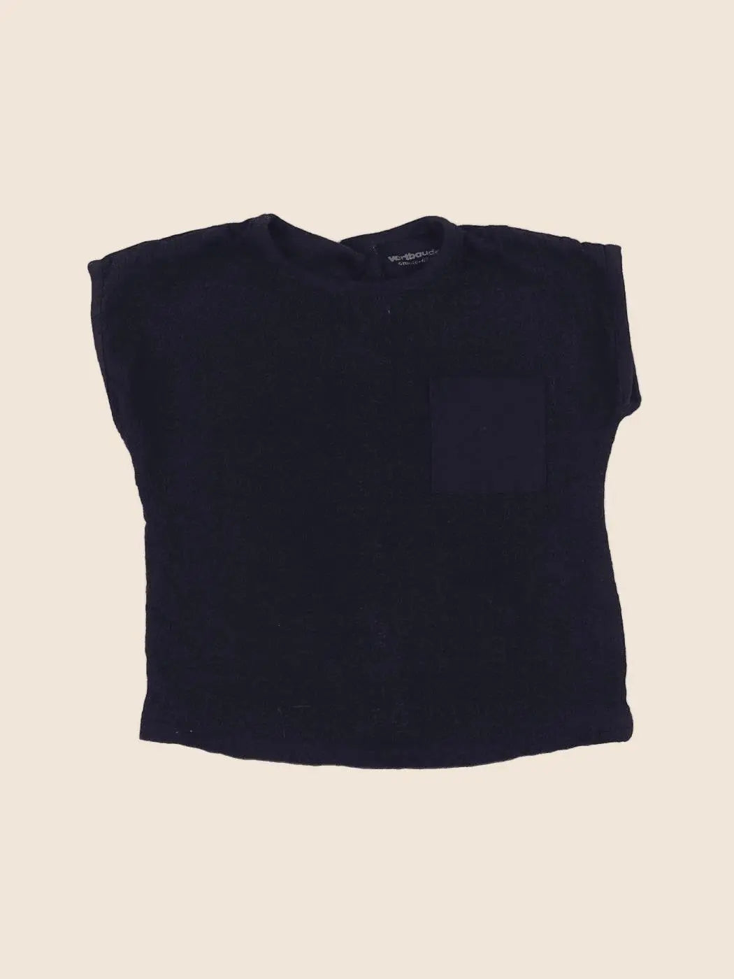 Vertbaudet - tee-shirt bleu - 6 mois