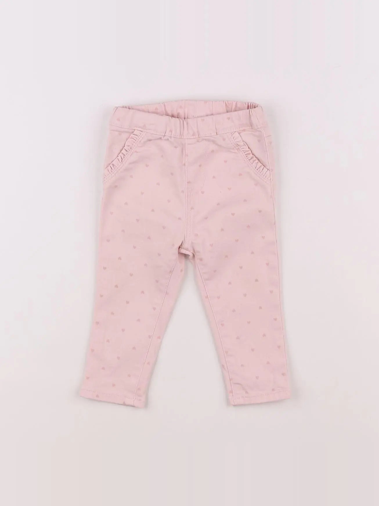 H&M - pantalon rose - 6/9 mois